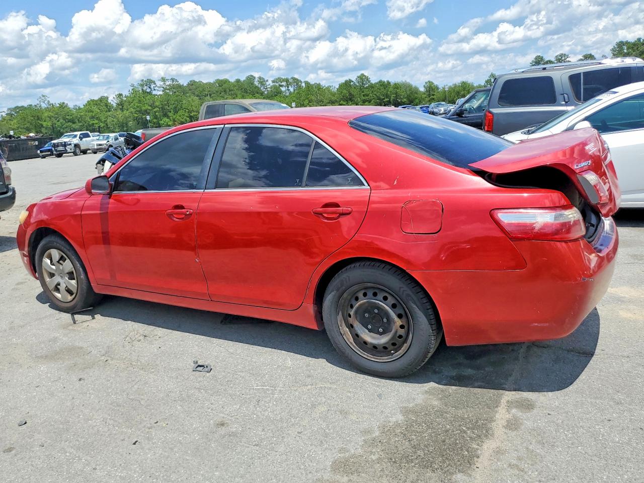 2007 Toyota Camry Le Red vin: 4T1BE46K17U095094