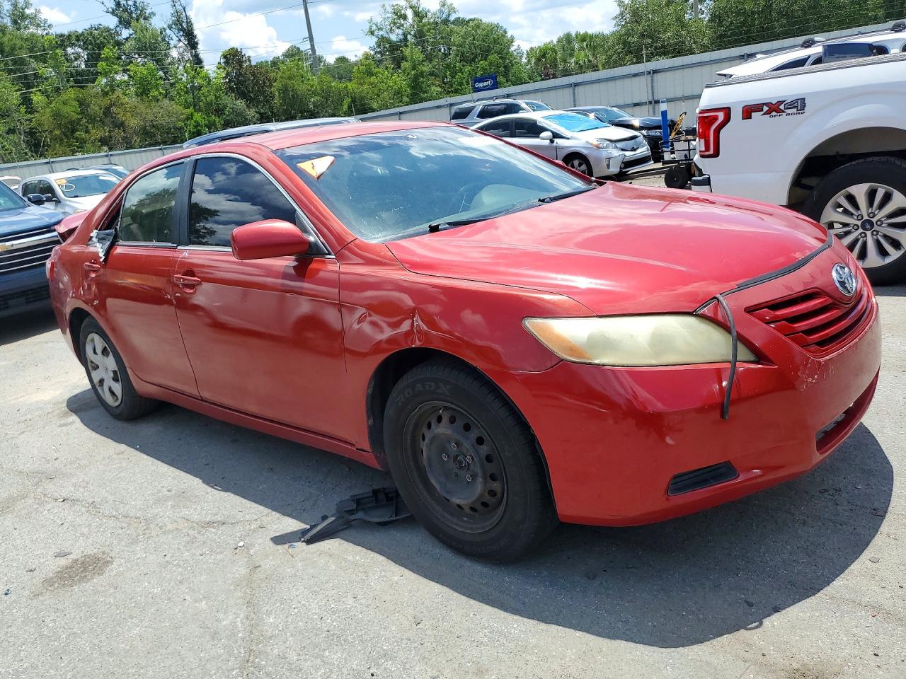 2007 Toyota Camry Le Red vin: 4T1BE46K17U095094