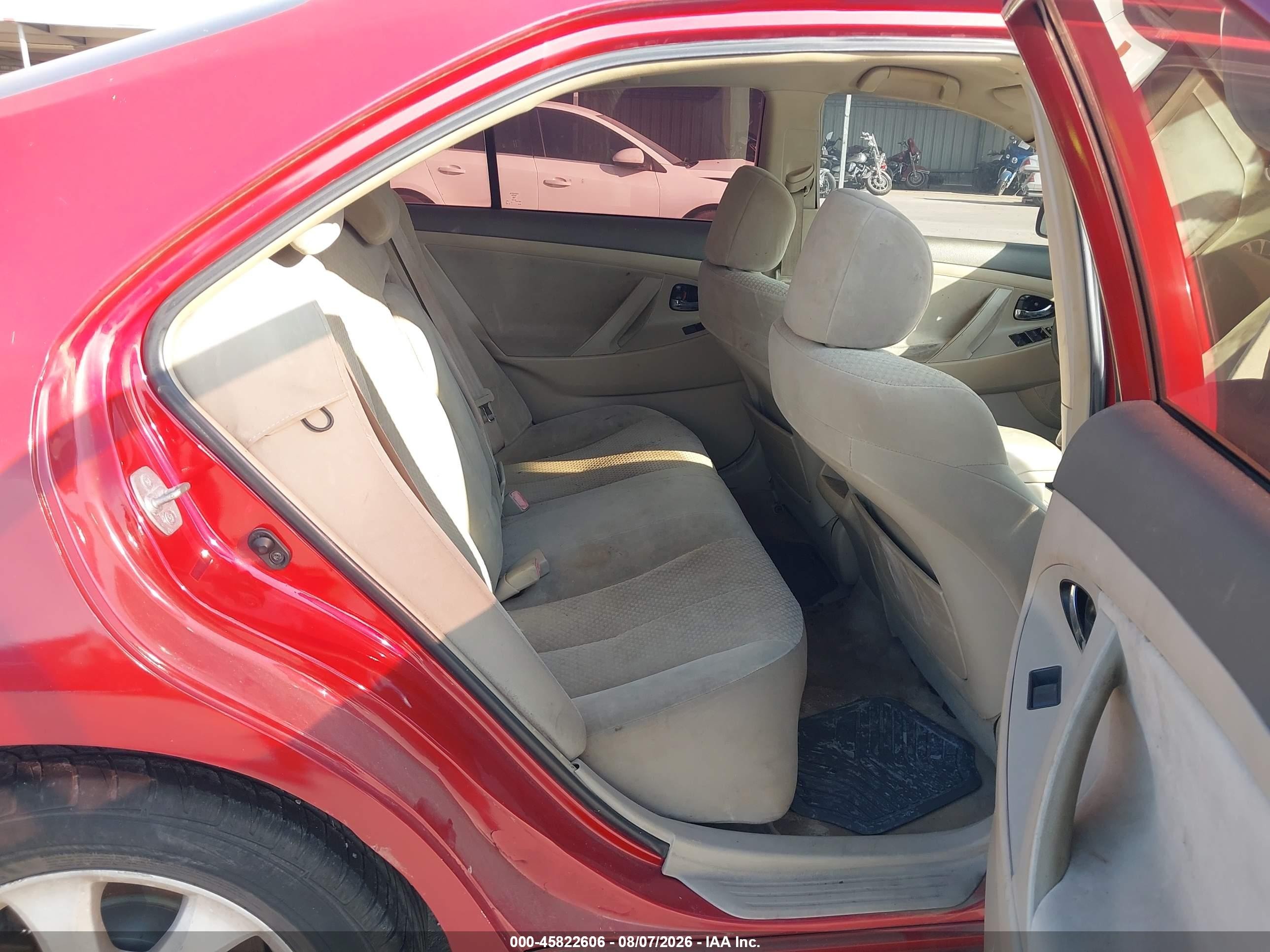 2007 Toyota Camry Le Бордовый vin: 4T1BE46K17U095760