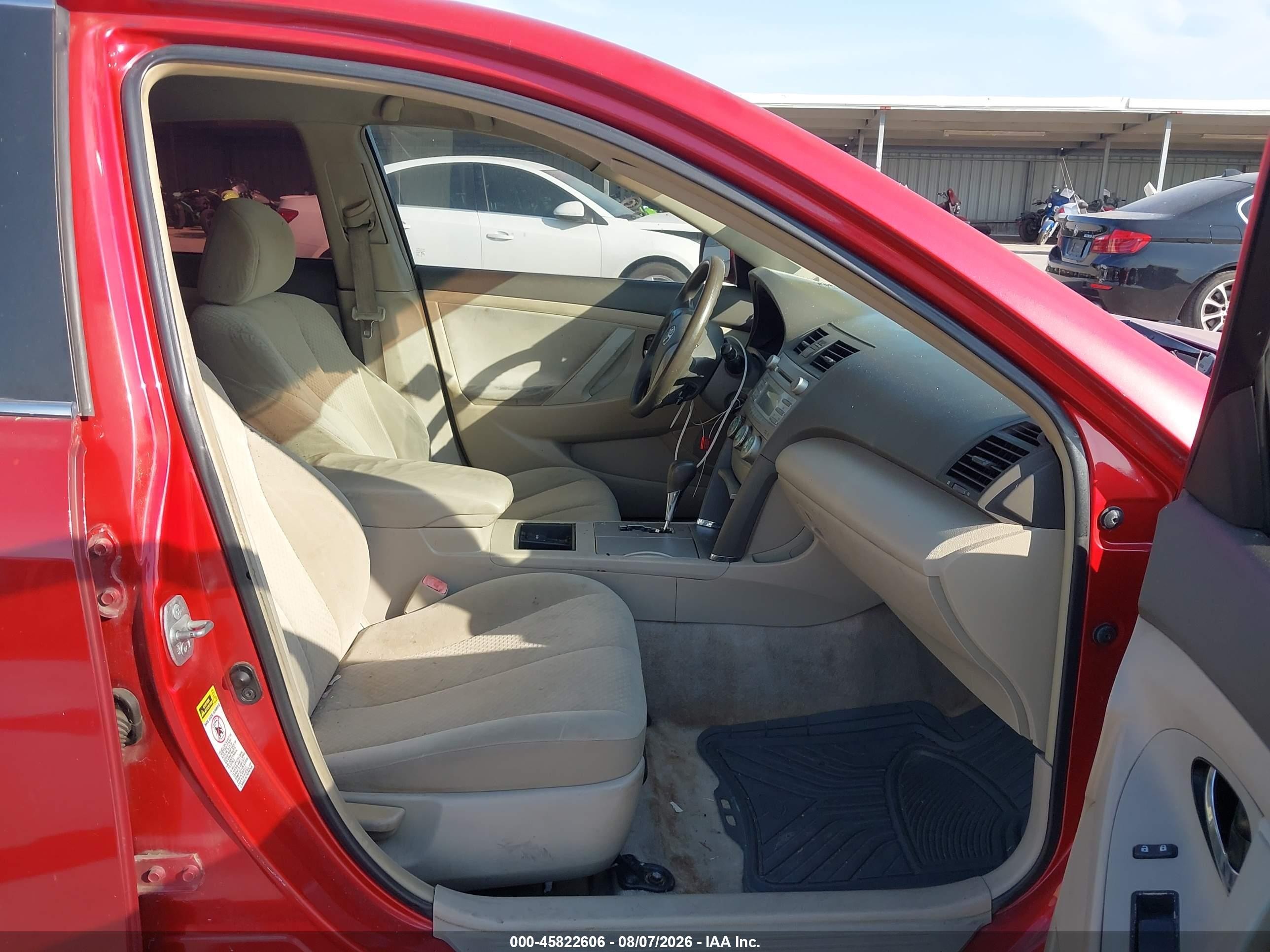 2007 Toyota Camry Le Бордовый vin: 4T1BE46K17U095760