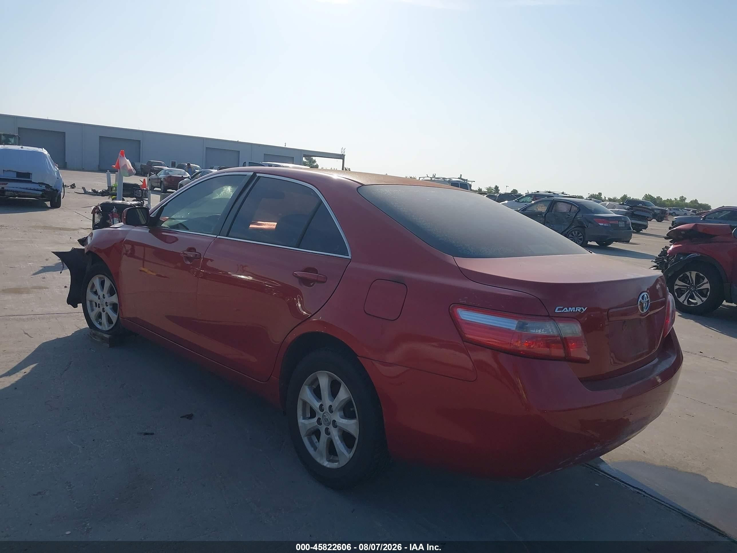 2007 Toyota Camry Le Бордовый vin: 4T1BE46K17U095760