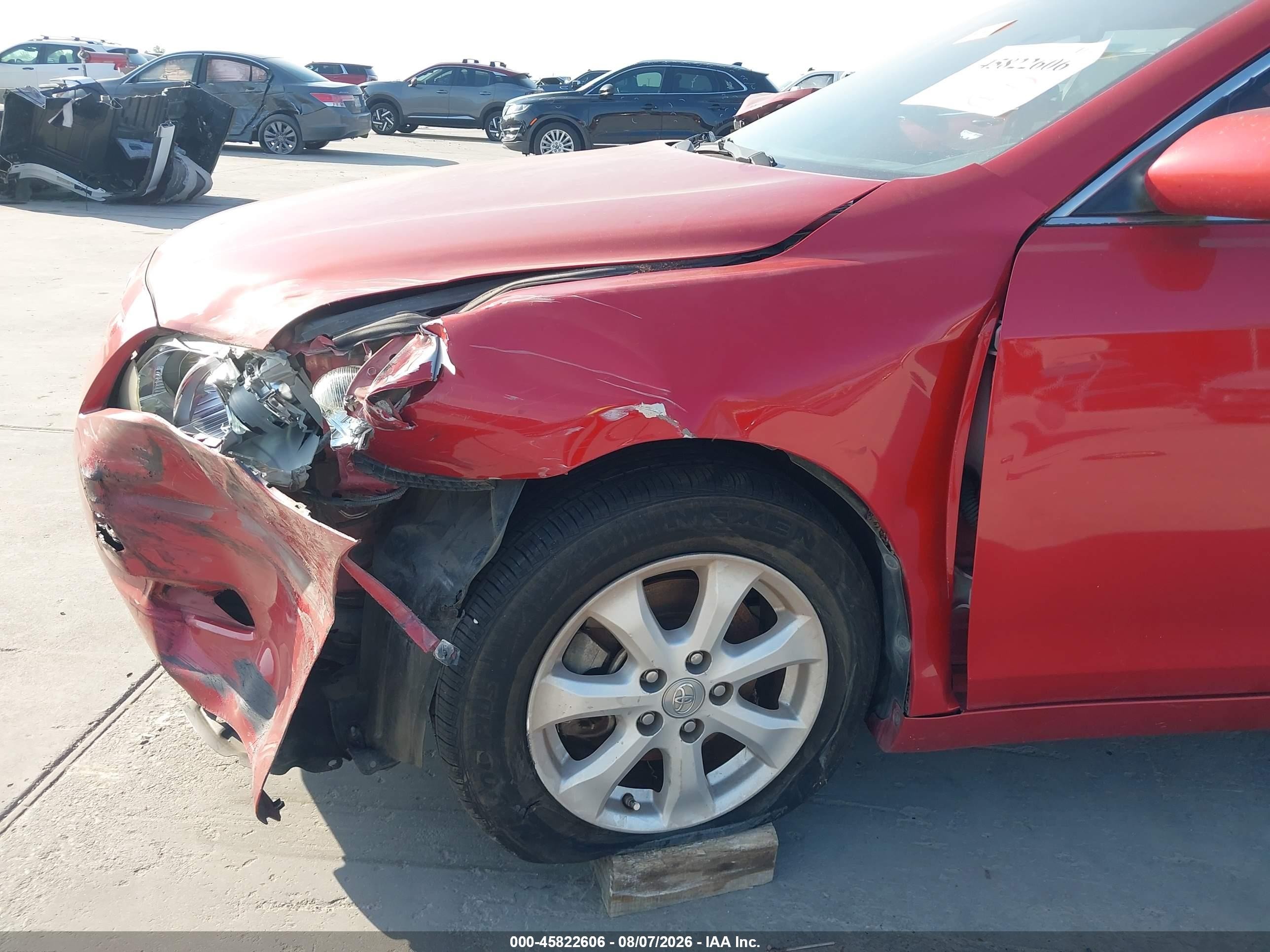 2007 Toyota Camry Le Бордовый vin: 4T1BE46K17U095760