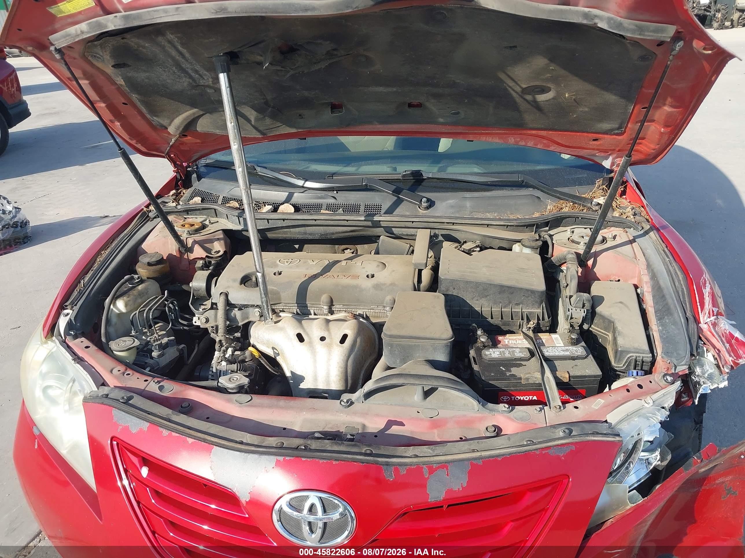 2007 Toyota Camry Le Бордовый vin: 4T1BE46K17U095760
