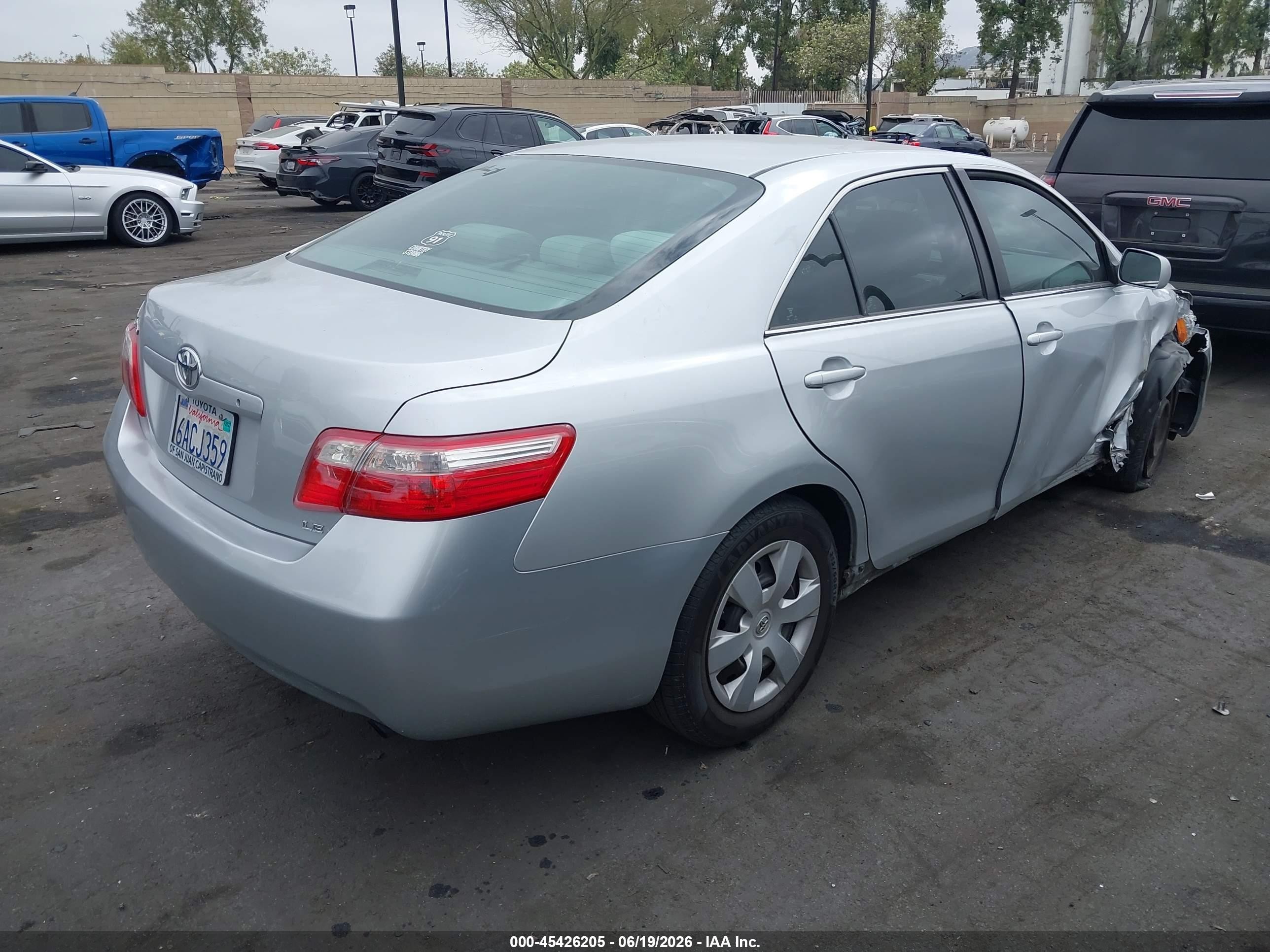 2007 Toyota Camry Le Silver vin: 4T1BE46K17U125243