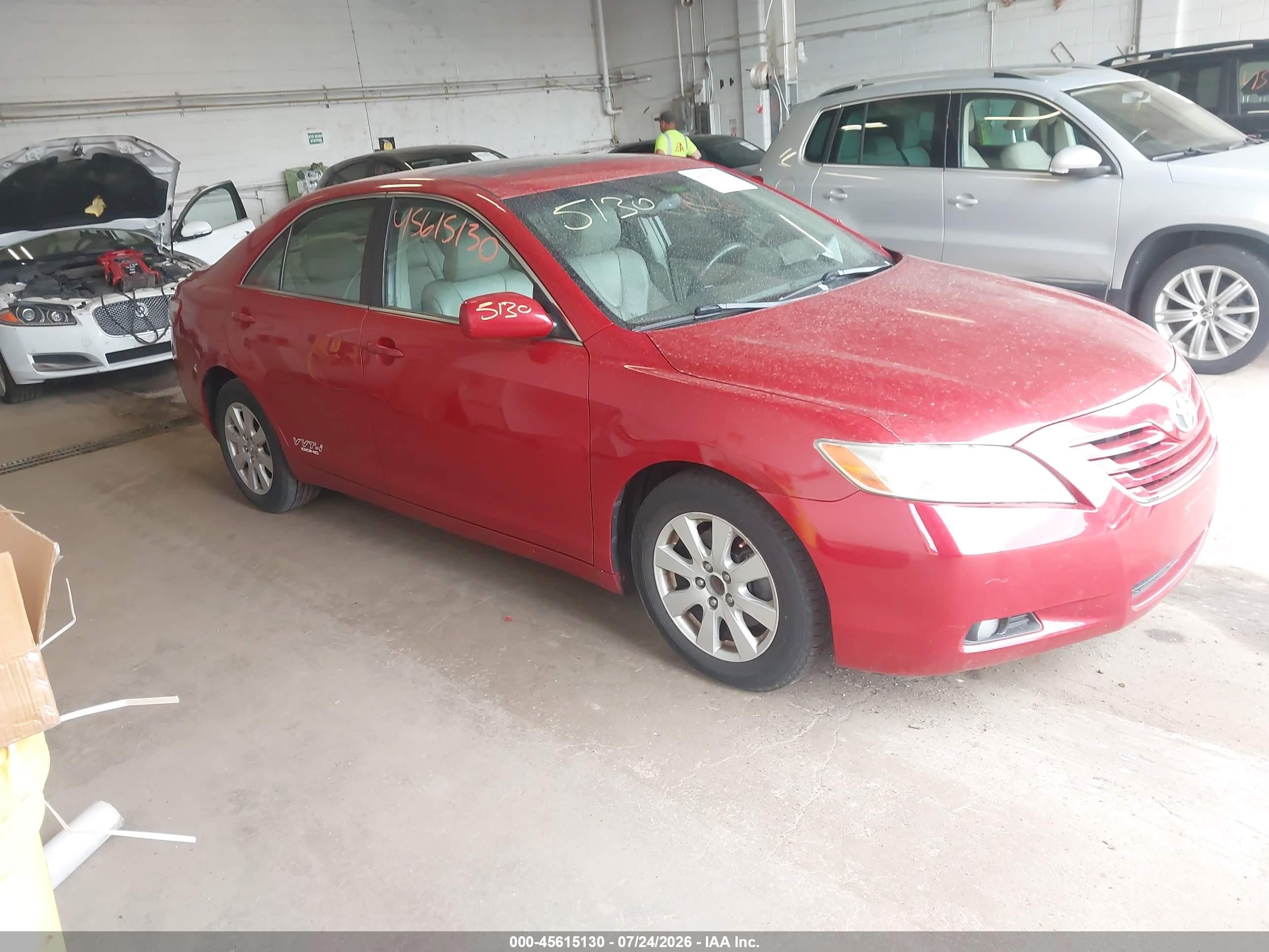 2007 Toyota Camry Xle Red vin: 4T1BE46K17U135867