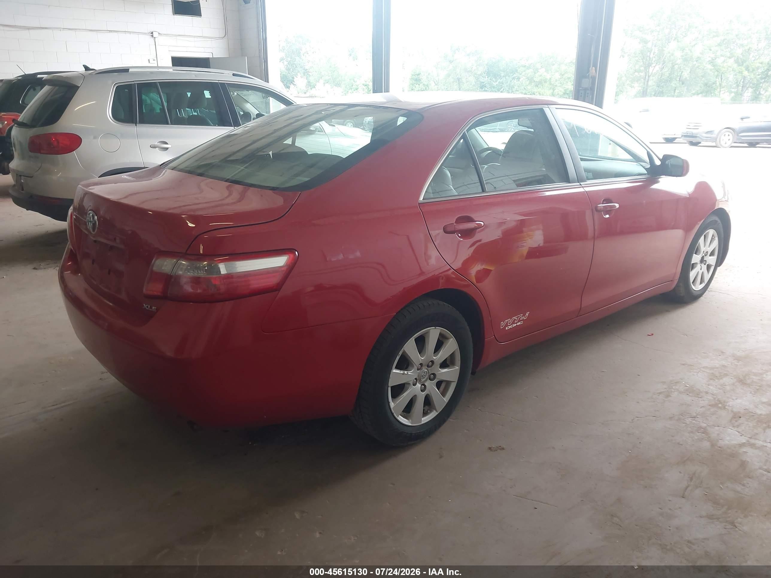 2007 Toyota Camry Xle Red vin: 4T1BE46K17U135867