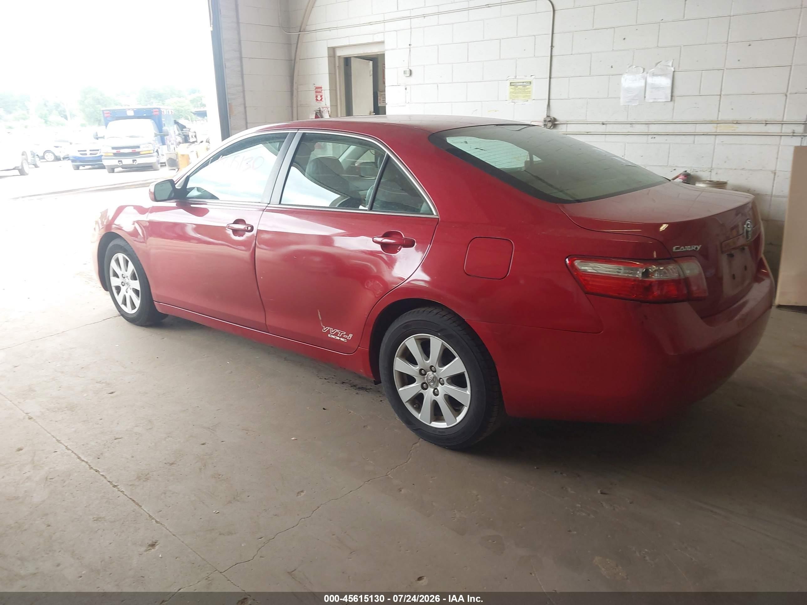 2007 Toyota Camry Xle Red vin: 4T1BE46K17U135867