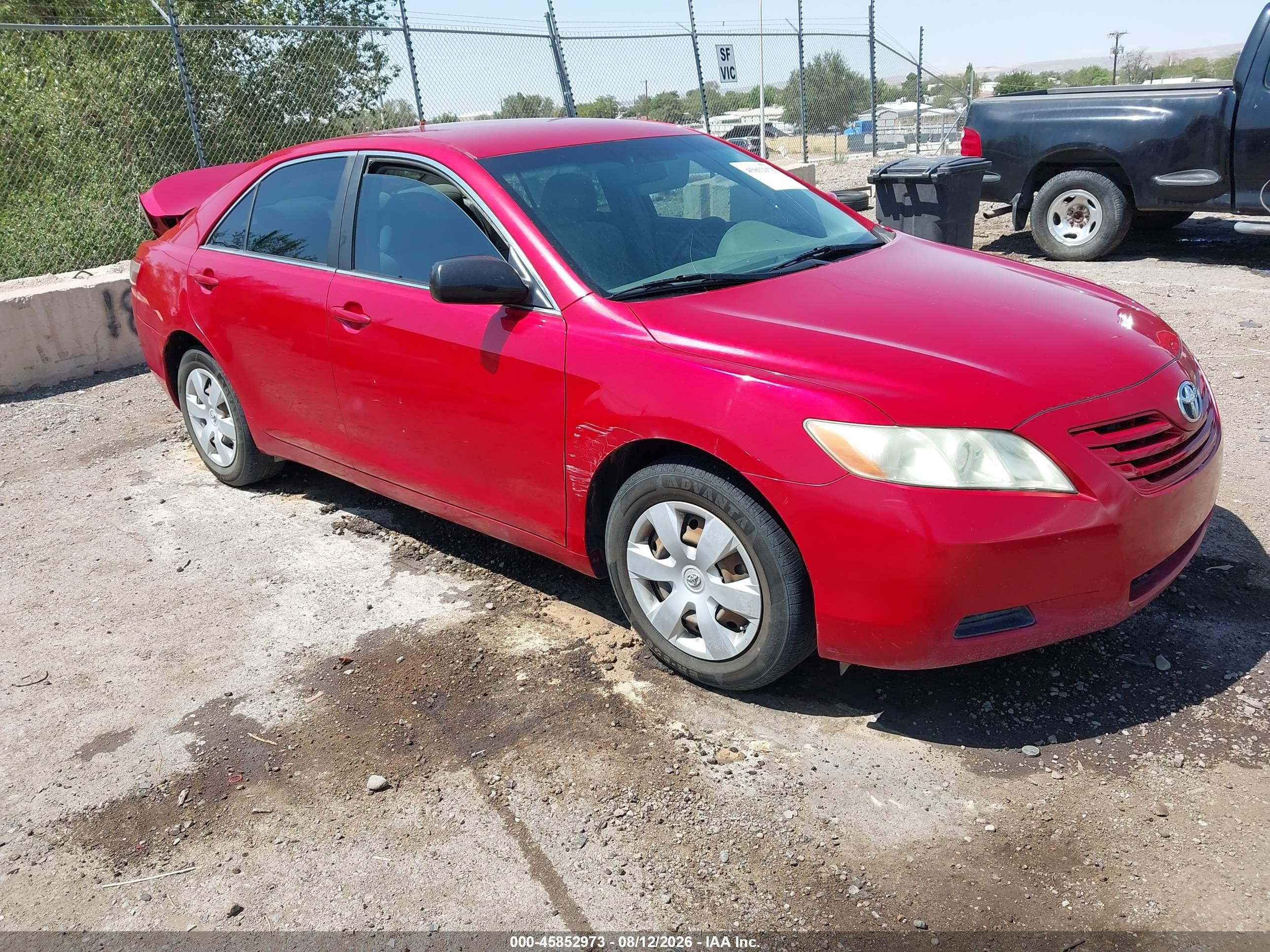 2007 Toyota Camry Le Red vin: 4T1BE46K17U171106