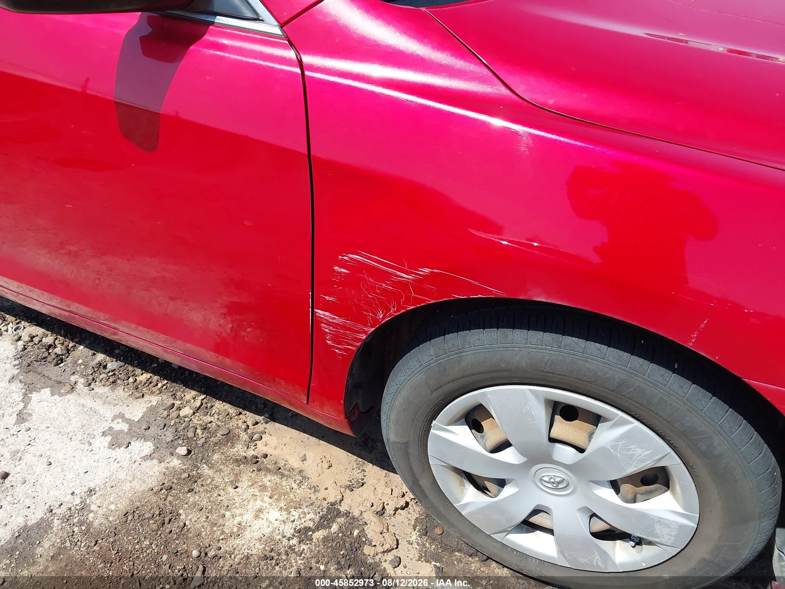 2007 Toyota Camry Le Red vin: 4T1BE46K17U171106