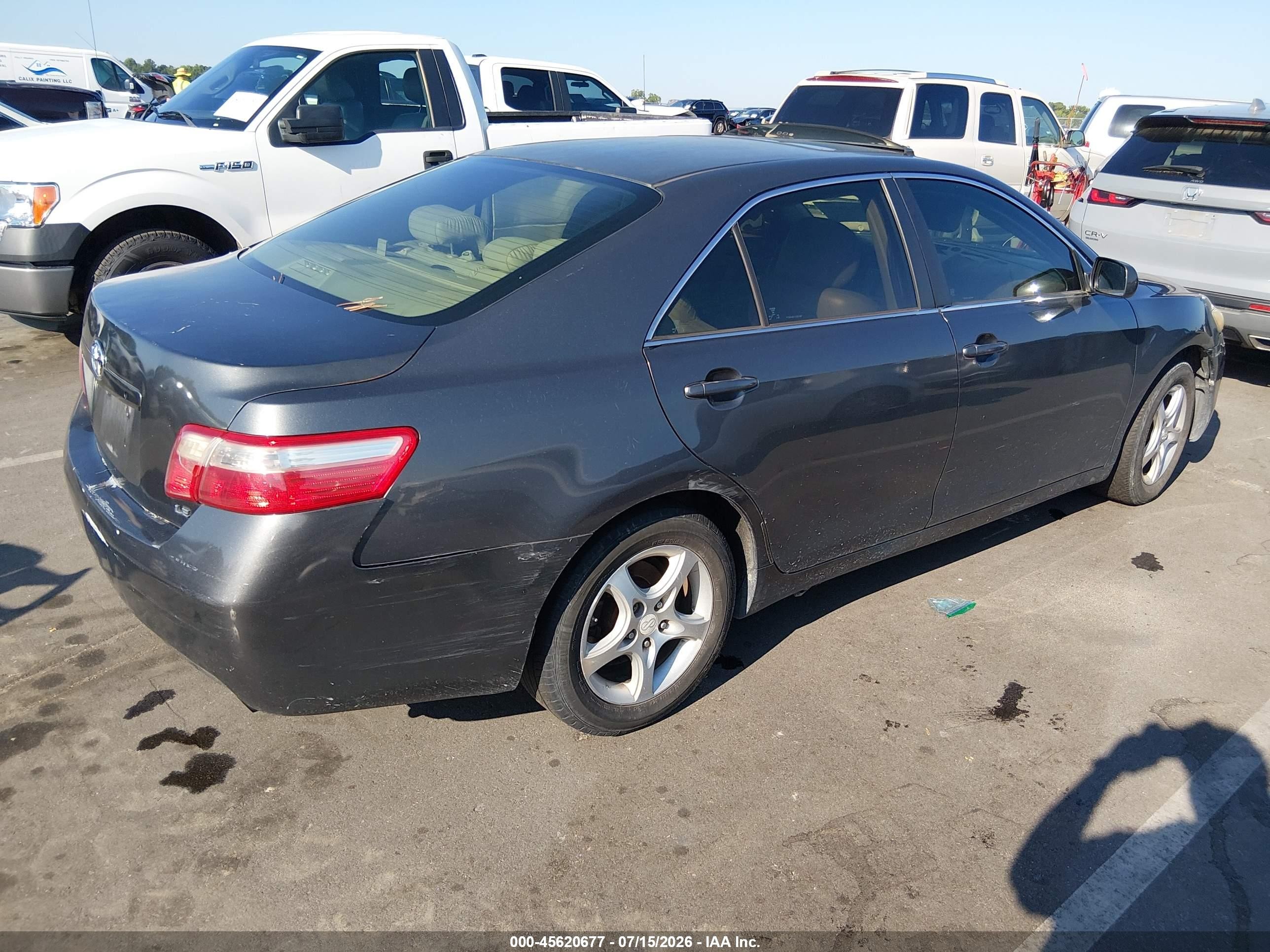 2007 Toyota Camry Le Gray vin: 4T1BE46K17U520166