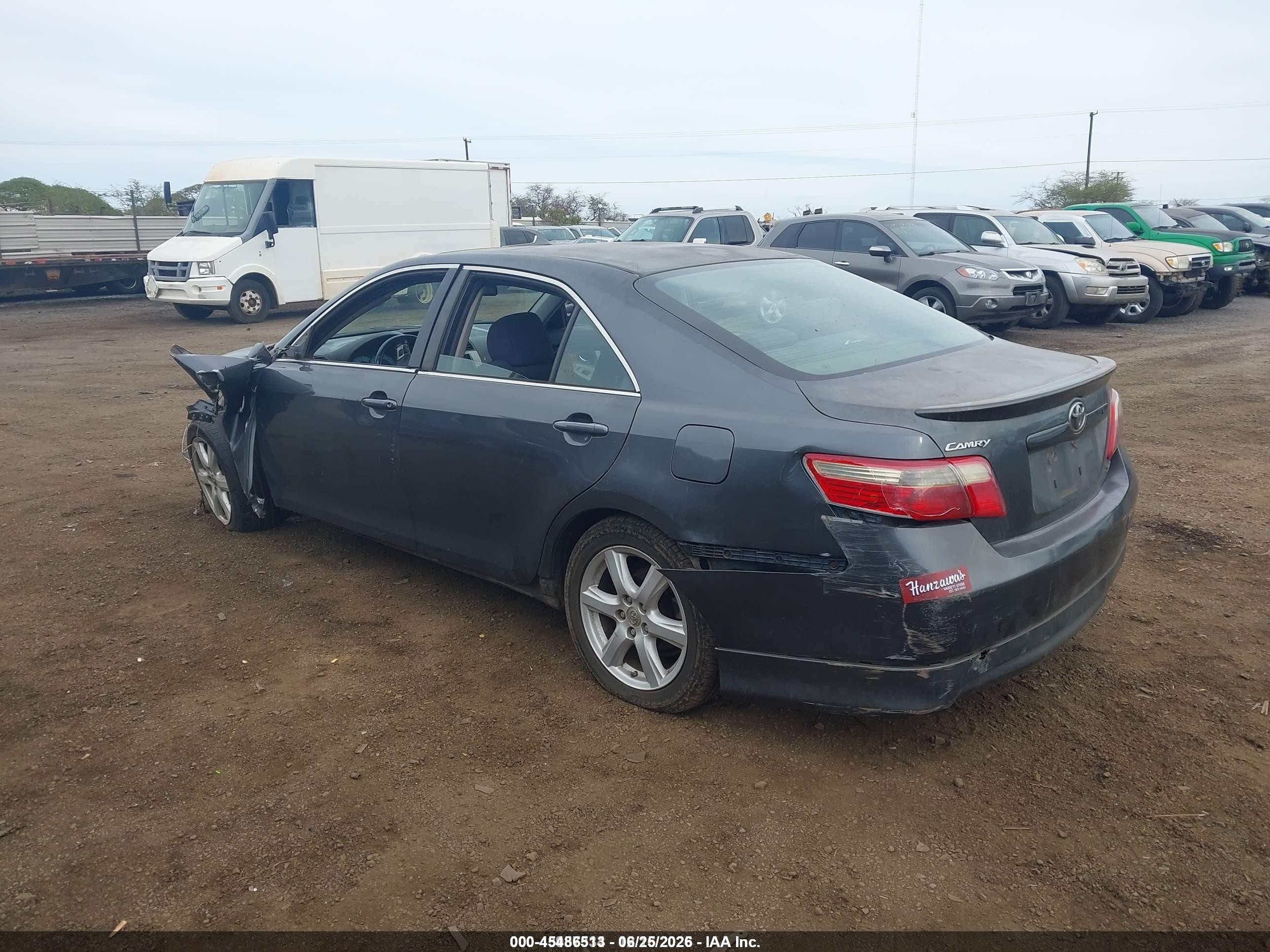 2007 Toyota Camry Se Gray vin: 4T1BE46K17U573711