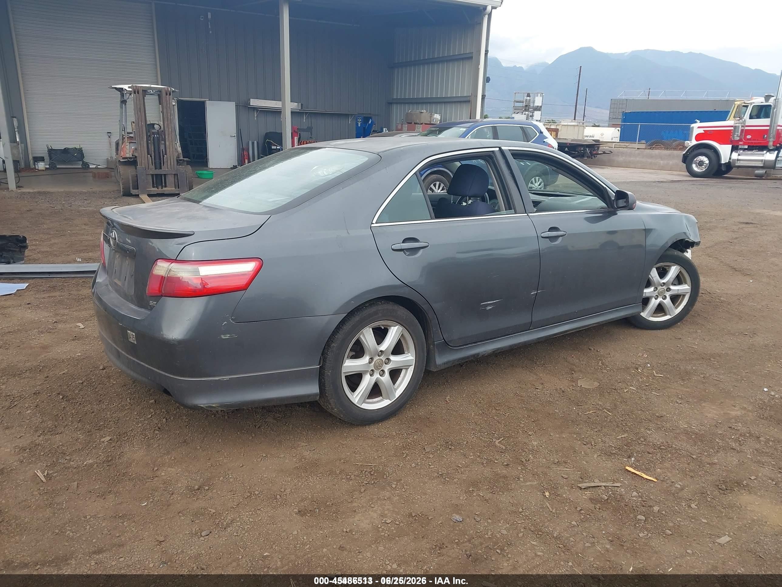 2007 Toyota Camry Se Gray vin: 4T1BE46K17U573711