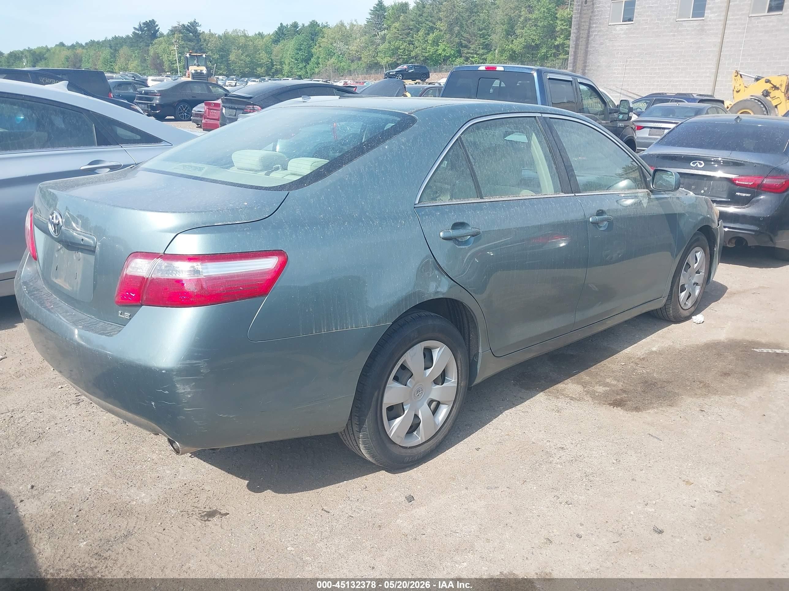 2007 Toyota Camry Le Turquoise vin: 4T1BE46K17U608750