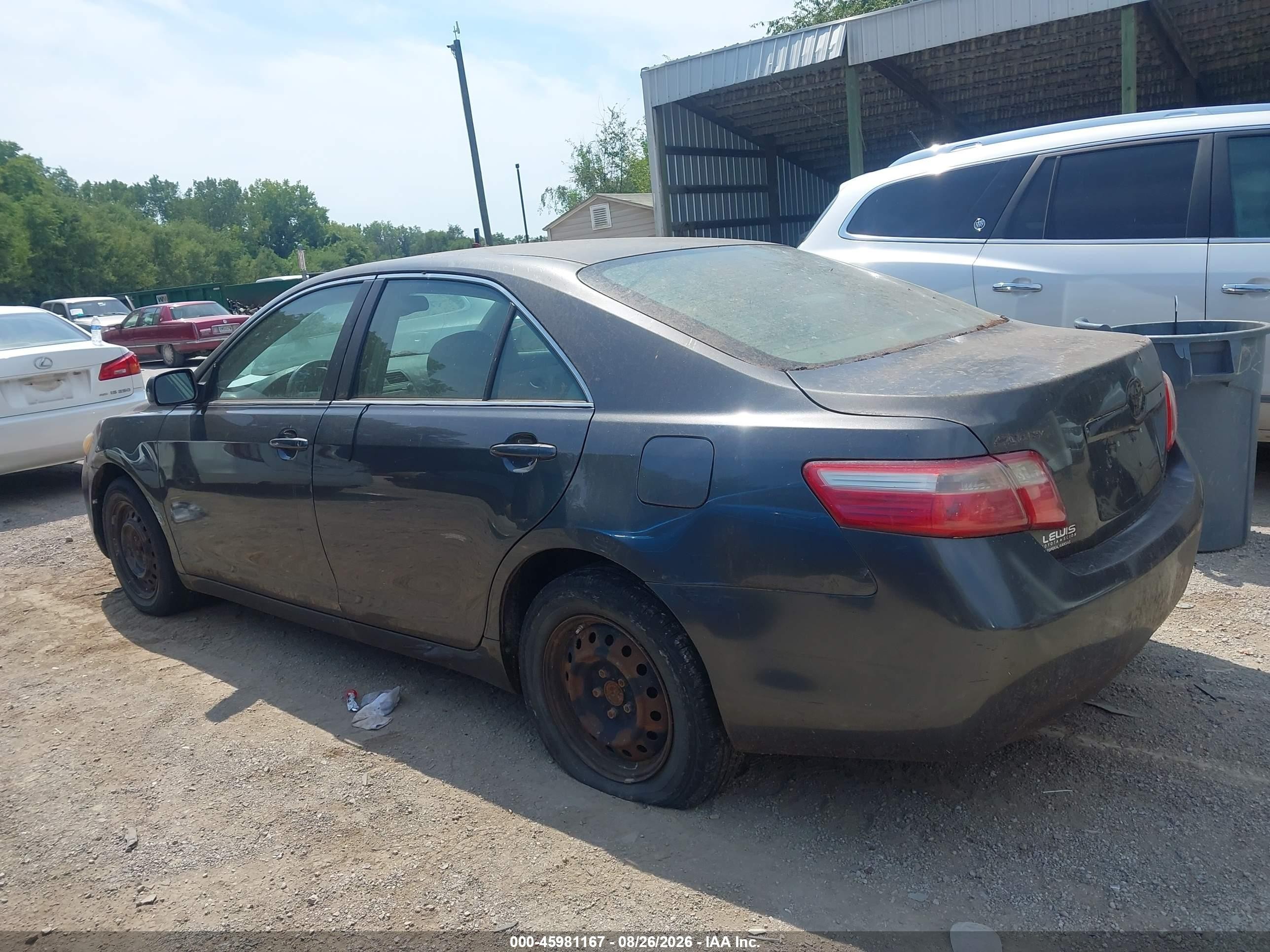 2007 Toyota Camry Le Gray vin: 4T1BE46K17U613267
