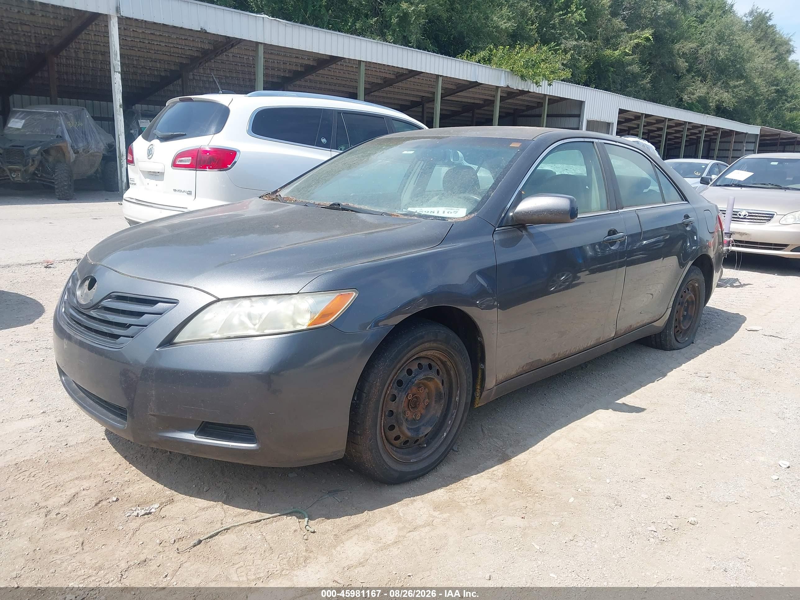 2007 Toyota Camry Le Gray vin: 4T1BE46K17U613267