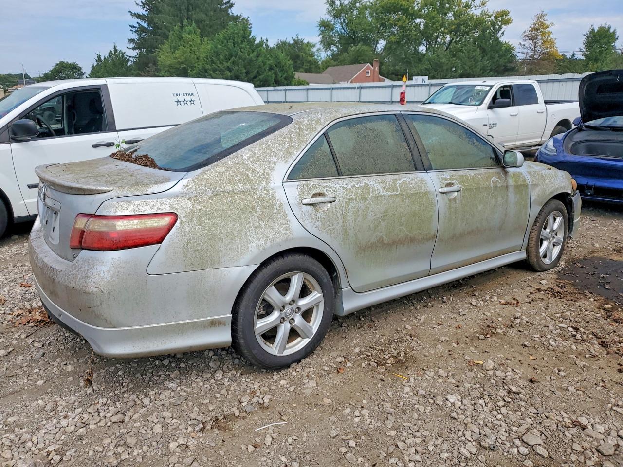 2007 Toyota Camry Se Silver vin: 4T1BE46K17U614922