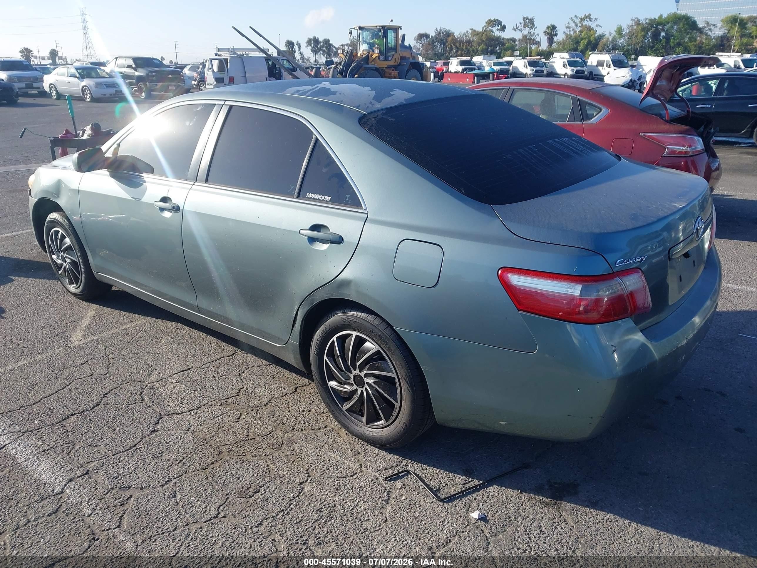 2007 Toyota Camry Le Green vin: 4T1BE46K17U705799