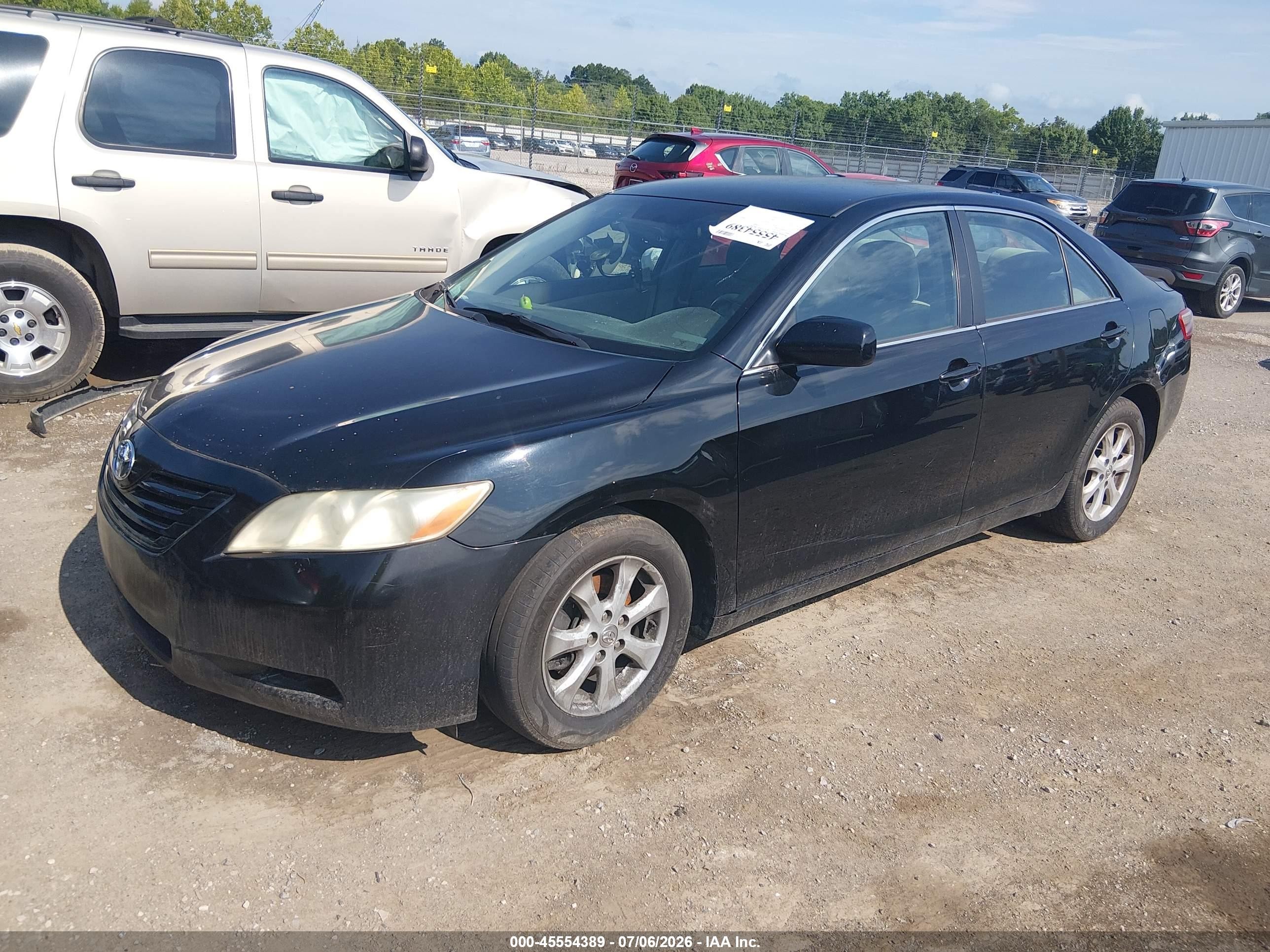 2008 Toyota Camry Le Black vin: 4T1BE46K18U204803