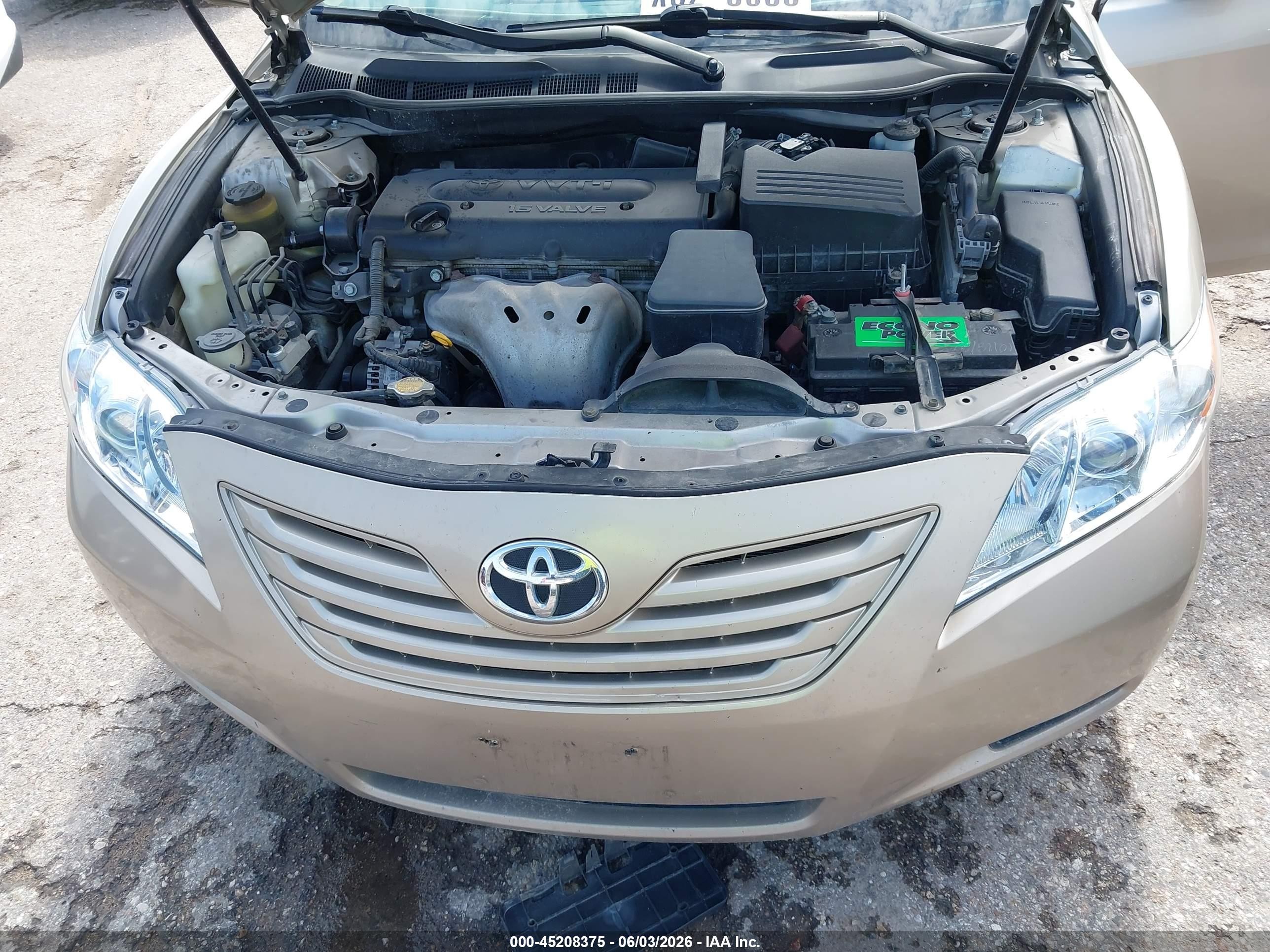 2008 Toyota Camry Le Tan vin: 4T1BE46K18U219933