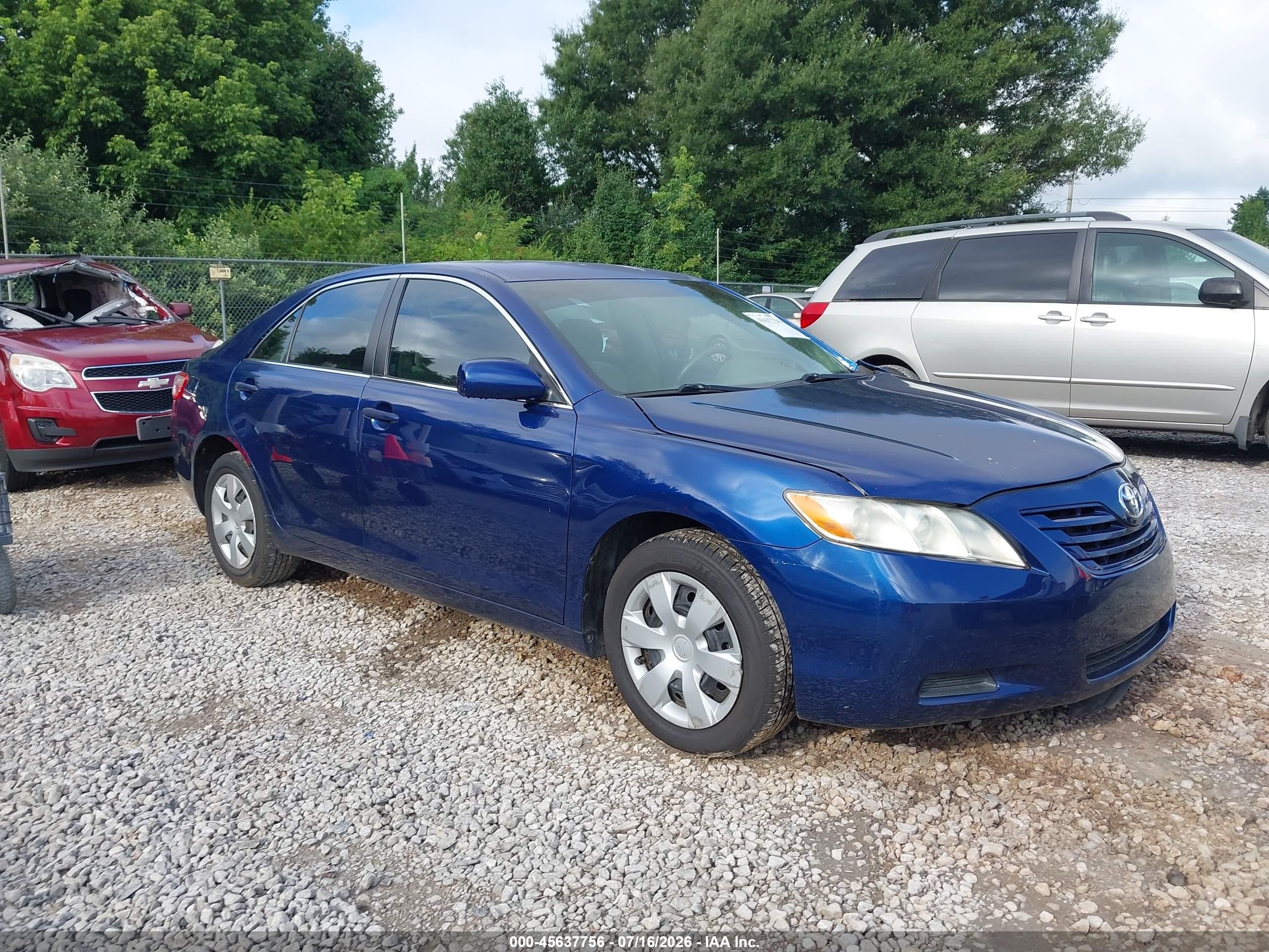 2008 Toyota Camry Le Синий vin: 4T1BE46K18U237722