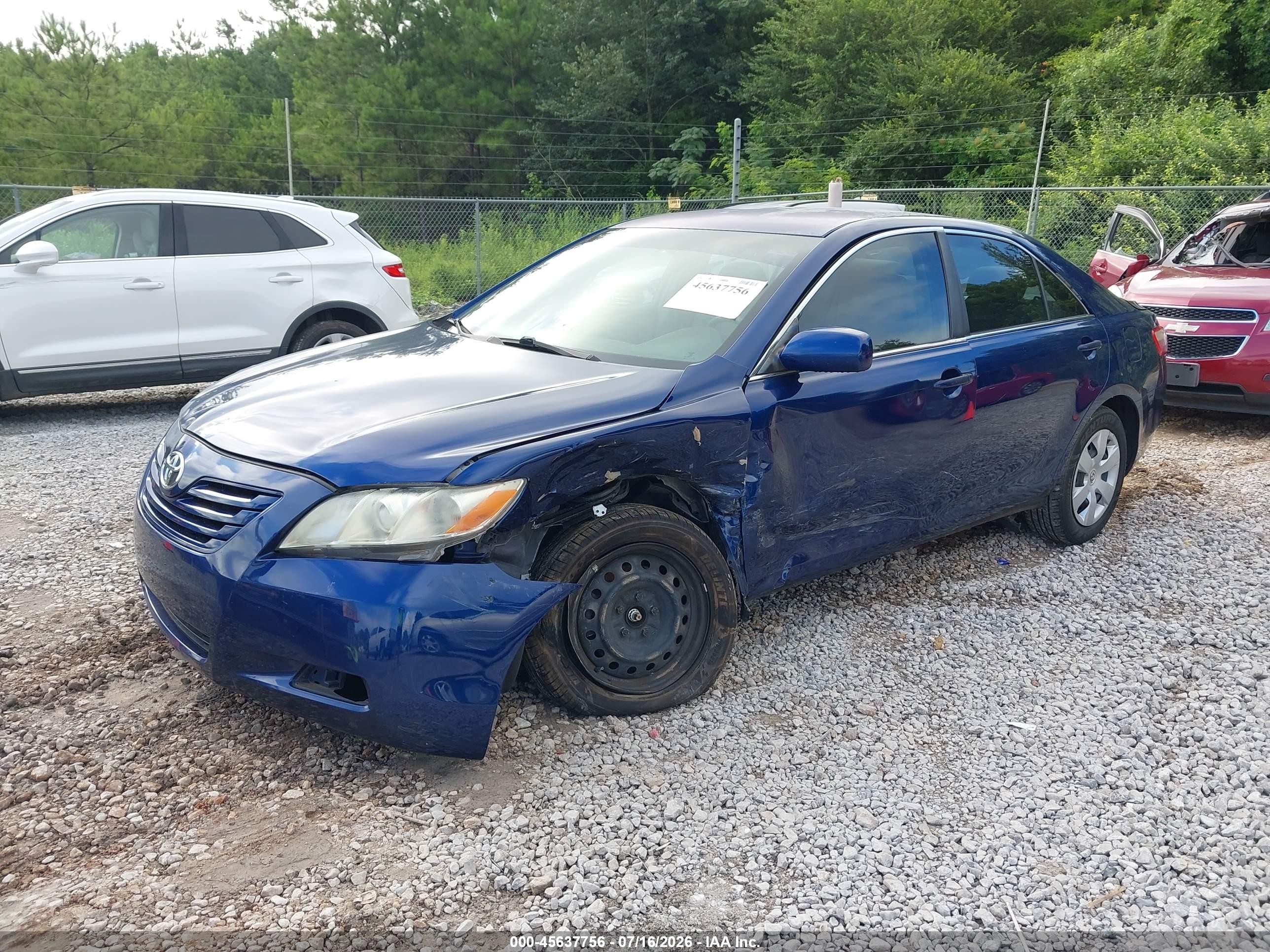 2008 Toyota Camry Le Blue vin: 4T1BE46K18U237722