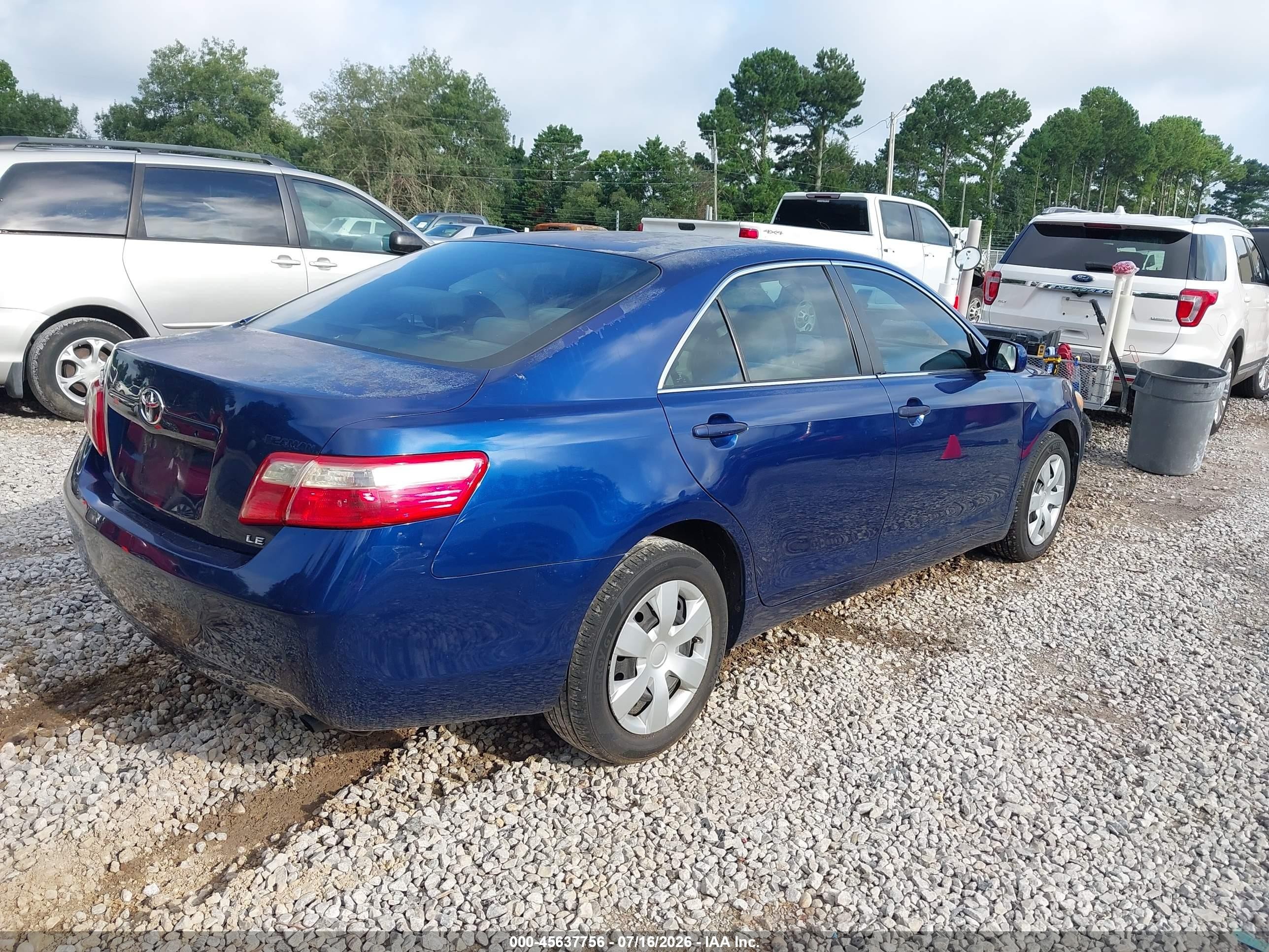 2008 Toyota Camry Le Blue vin: 4T1BE46K18U237722