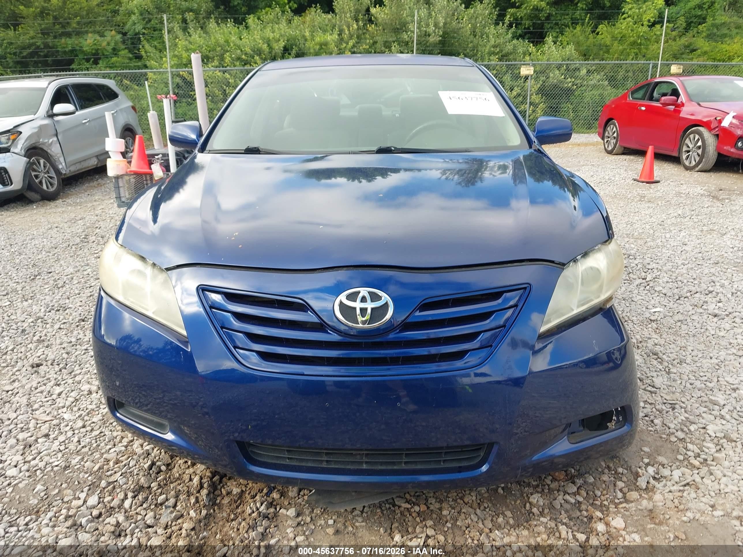 2008 Toyota Camry Le Blue vin: 4T1BE46K18U237722