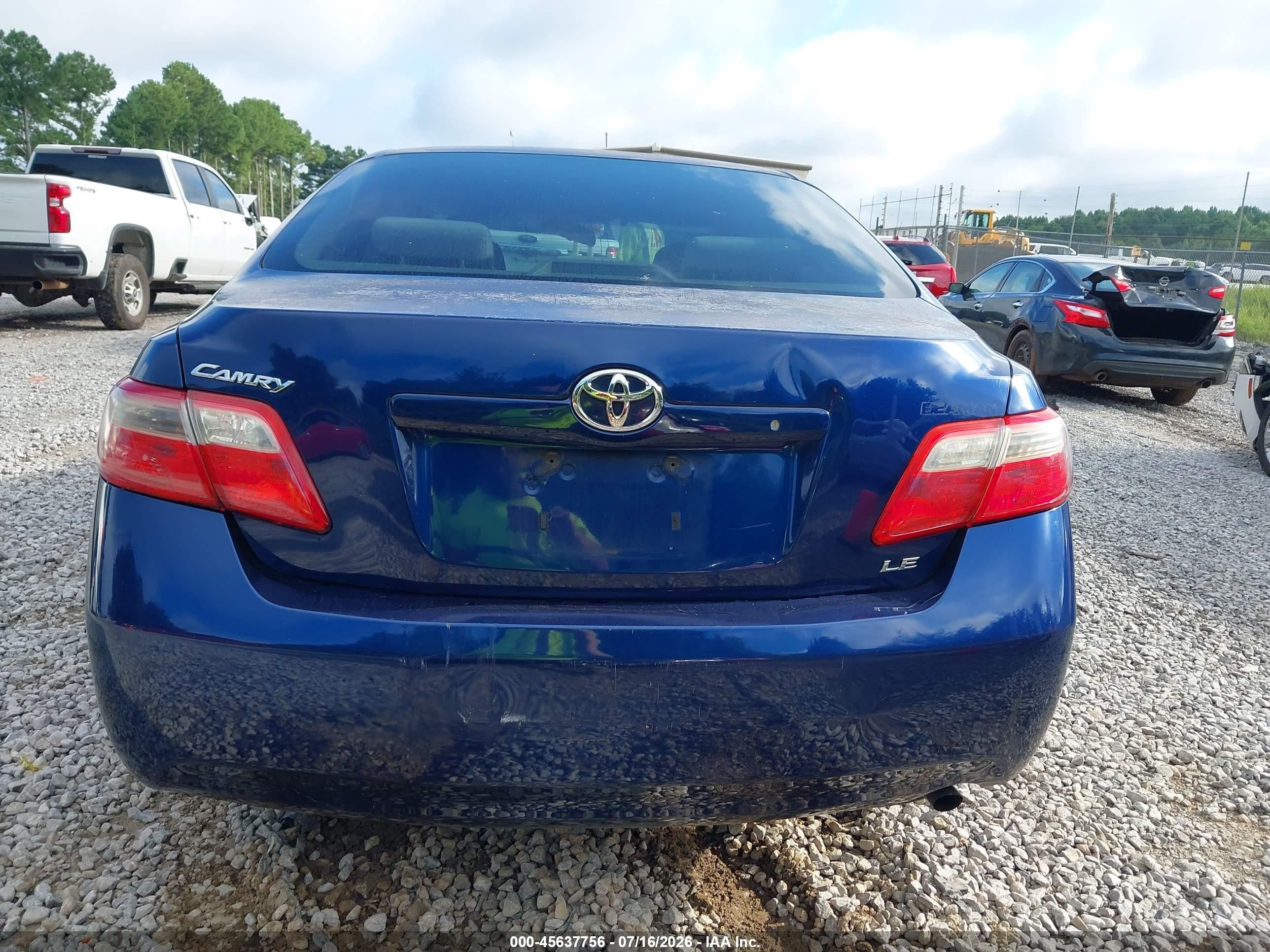 2008 Toyota Camry Le Blue vin: 4T1BE46K18U237722