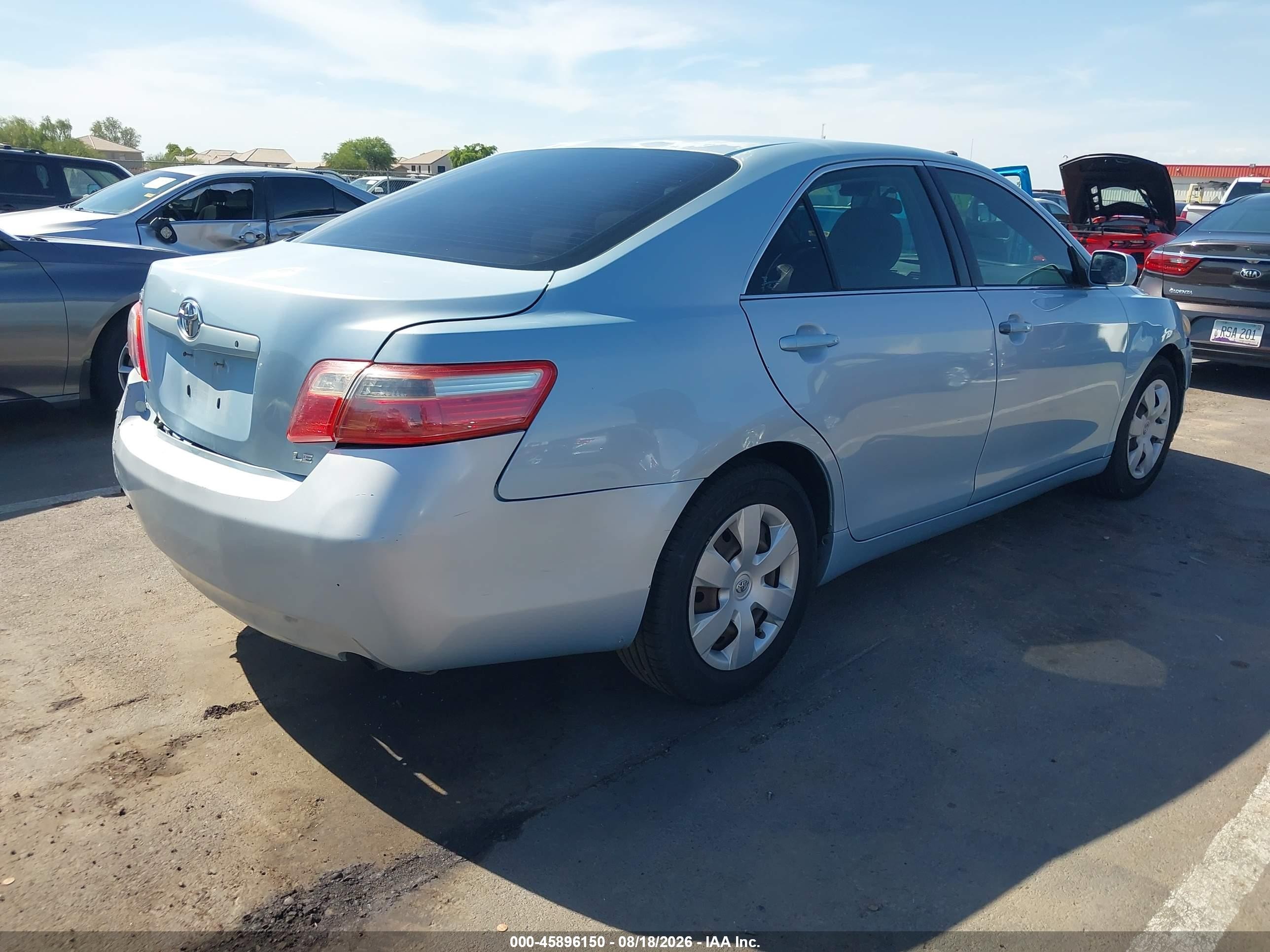 2008 Toyota Camry Le Light Blue vin: 4T1BE46K18U746161