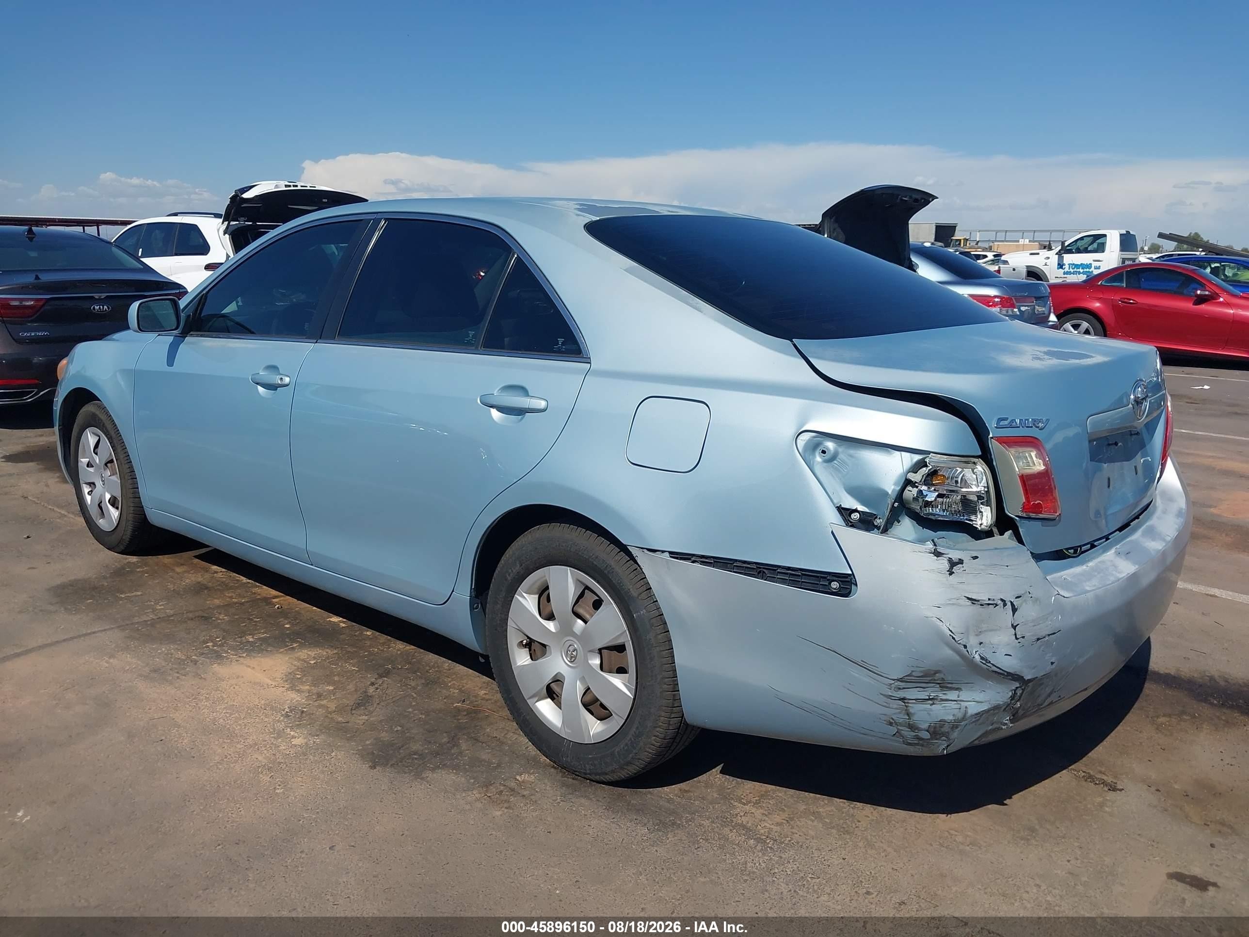 2008 Toyota Camry Le Light Blue vin: 4T1BE46K18U746161