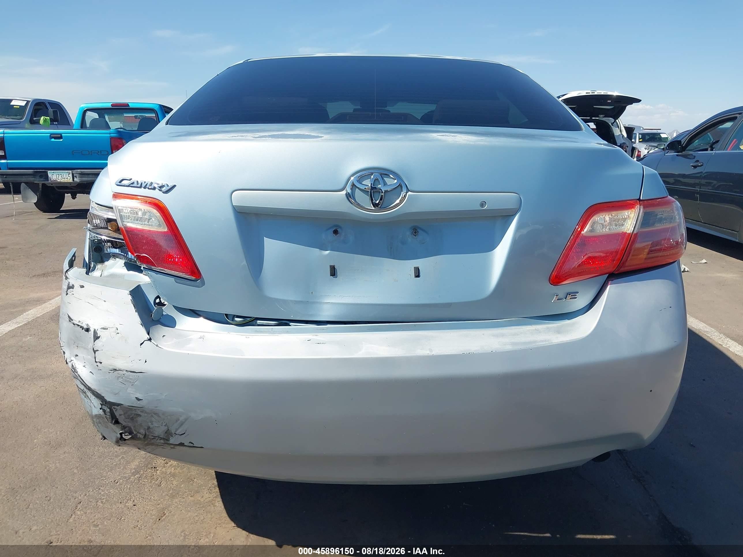 2008 Toyota Camry Le Light Blue vin: 4T1BE46K18U746161