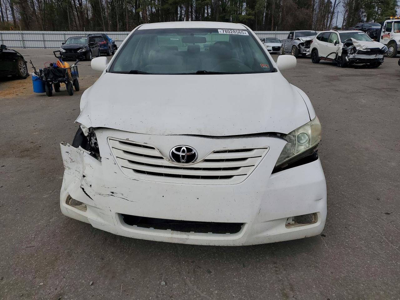 2008 Toyota Camry Ce White vin: 4T1BE46K18U747438