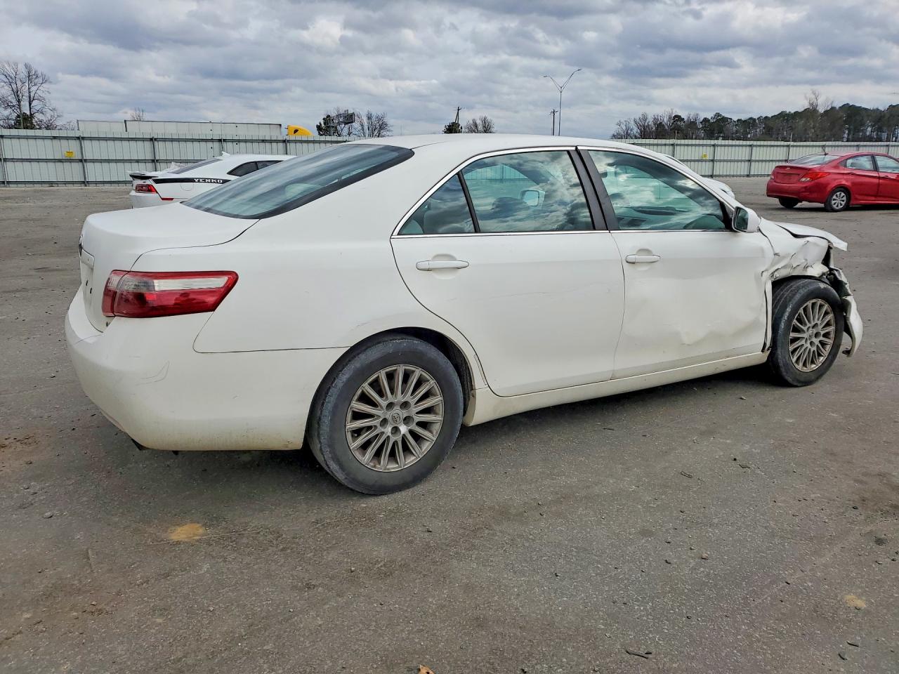2008 Toyota Camry Ce White vin: 4T1BE46K18U747438