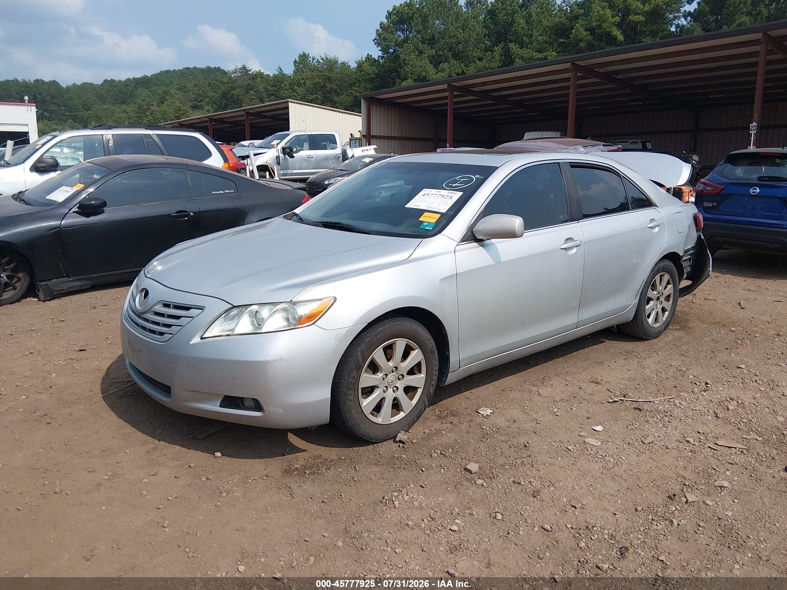 2008 Toyota Camry Xle Silver vin: 4T1BE46K18U767432