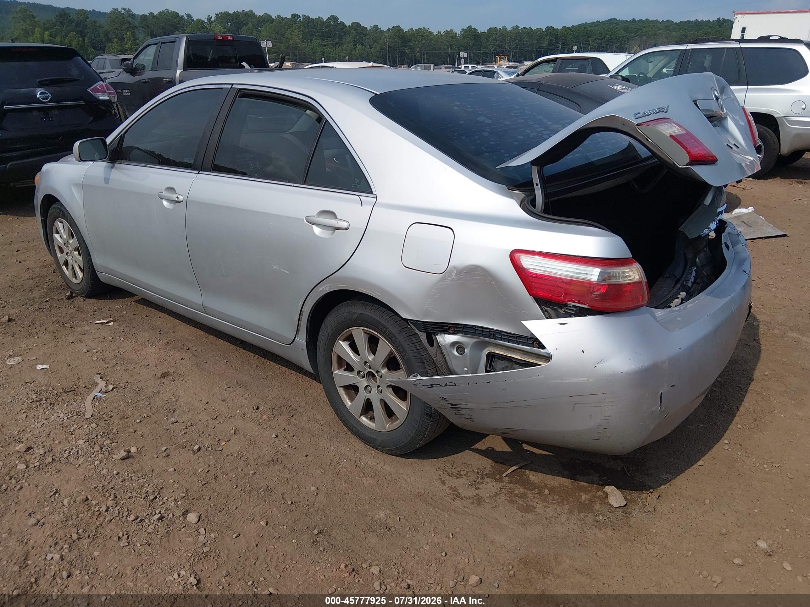 2008 Toyota Camry Xle Silver vin: 4T1BE46K18U767432