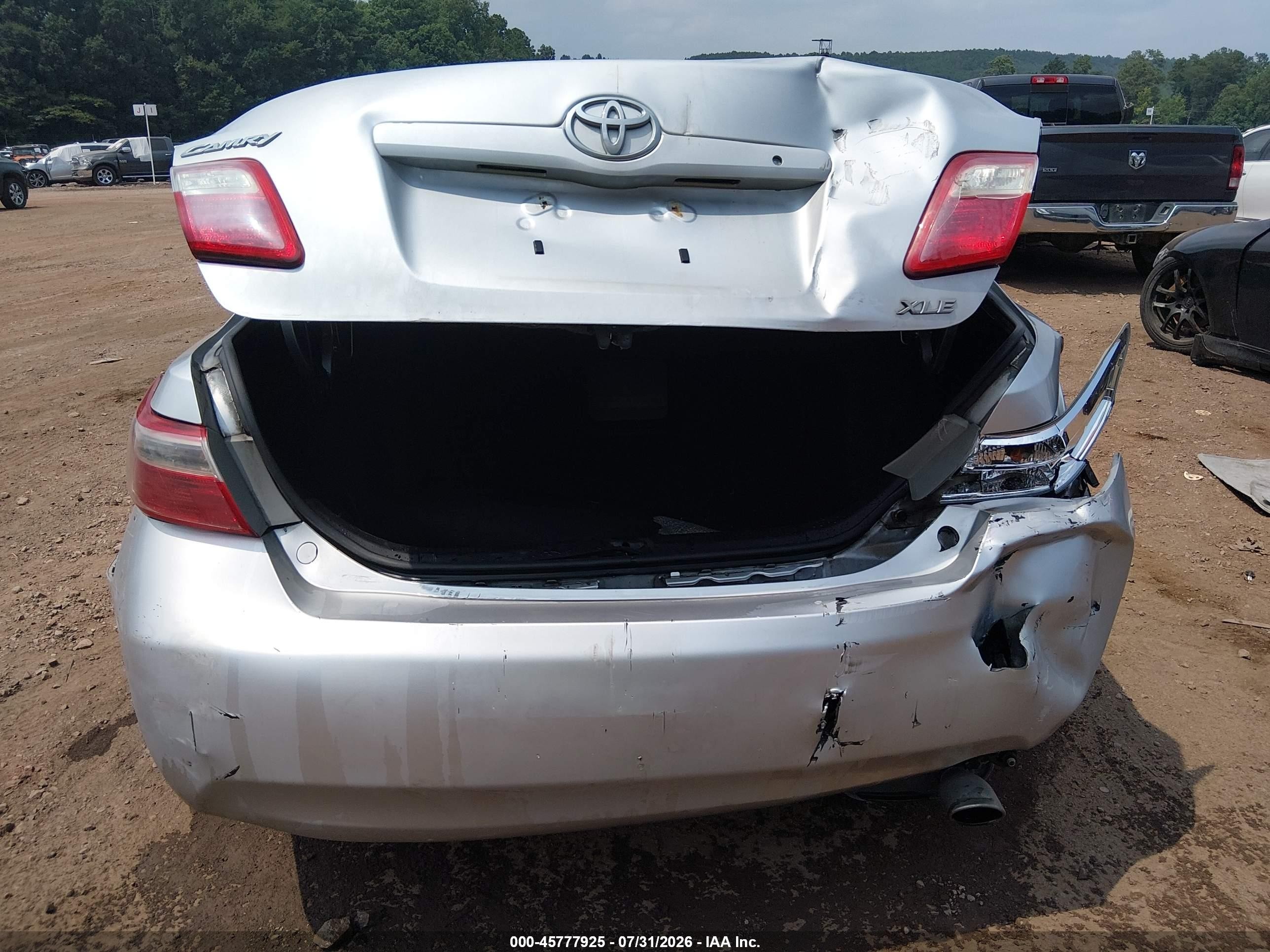 2008 Toyota Camry Xle Silver vin: 4T1BE46K18U767432