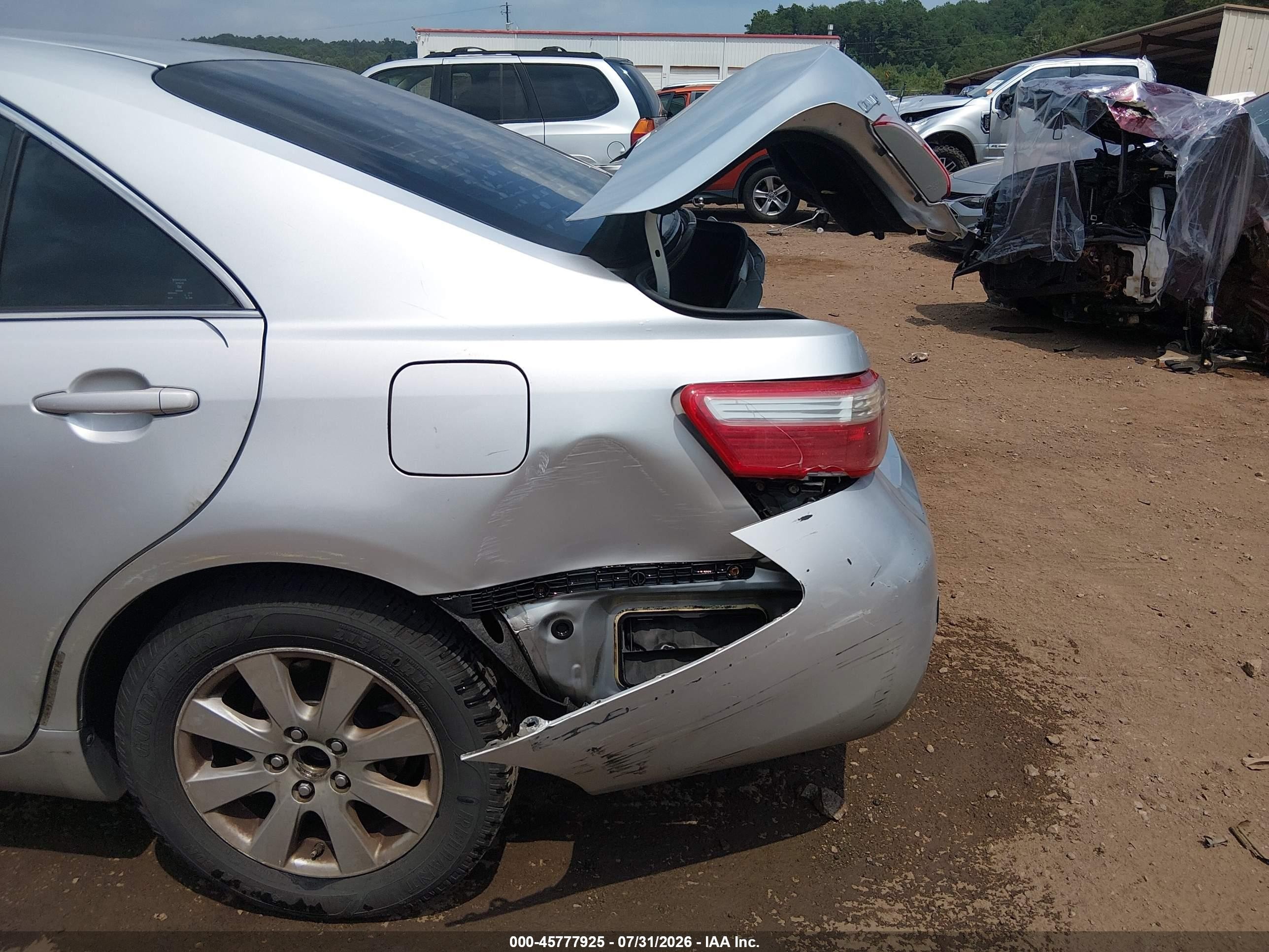 2008 Toyota Camry Xle Silver vin: 4T1BE46K18U767432