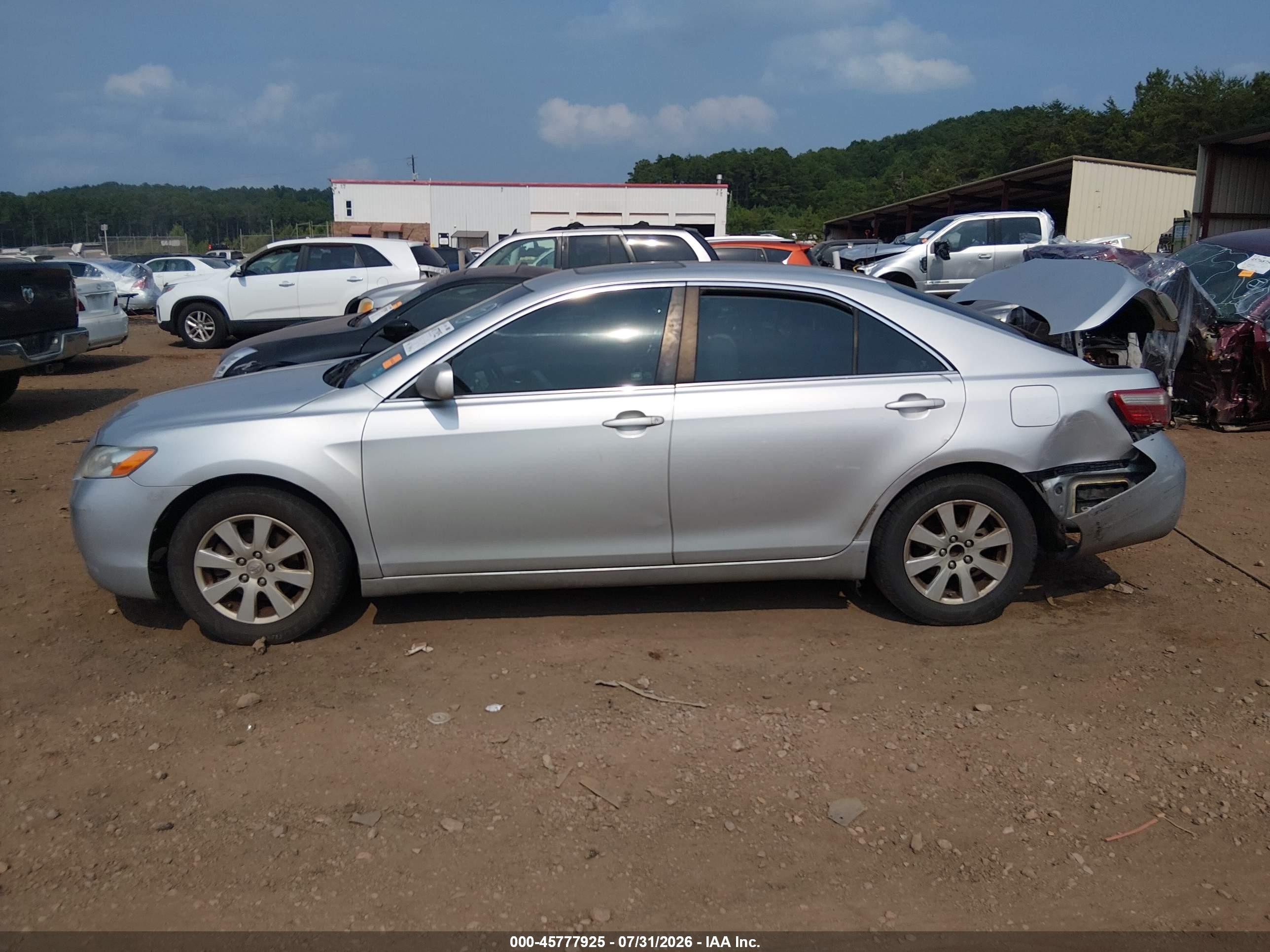 2008 Toyota Camry Xle Silver vin: 4T1BE46K18U767432