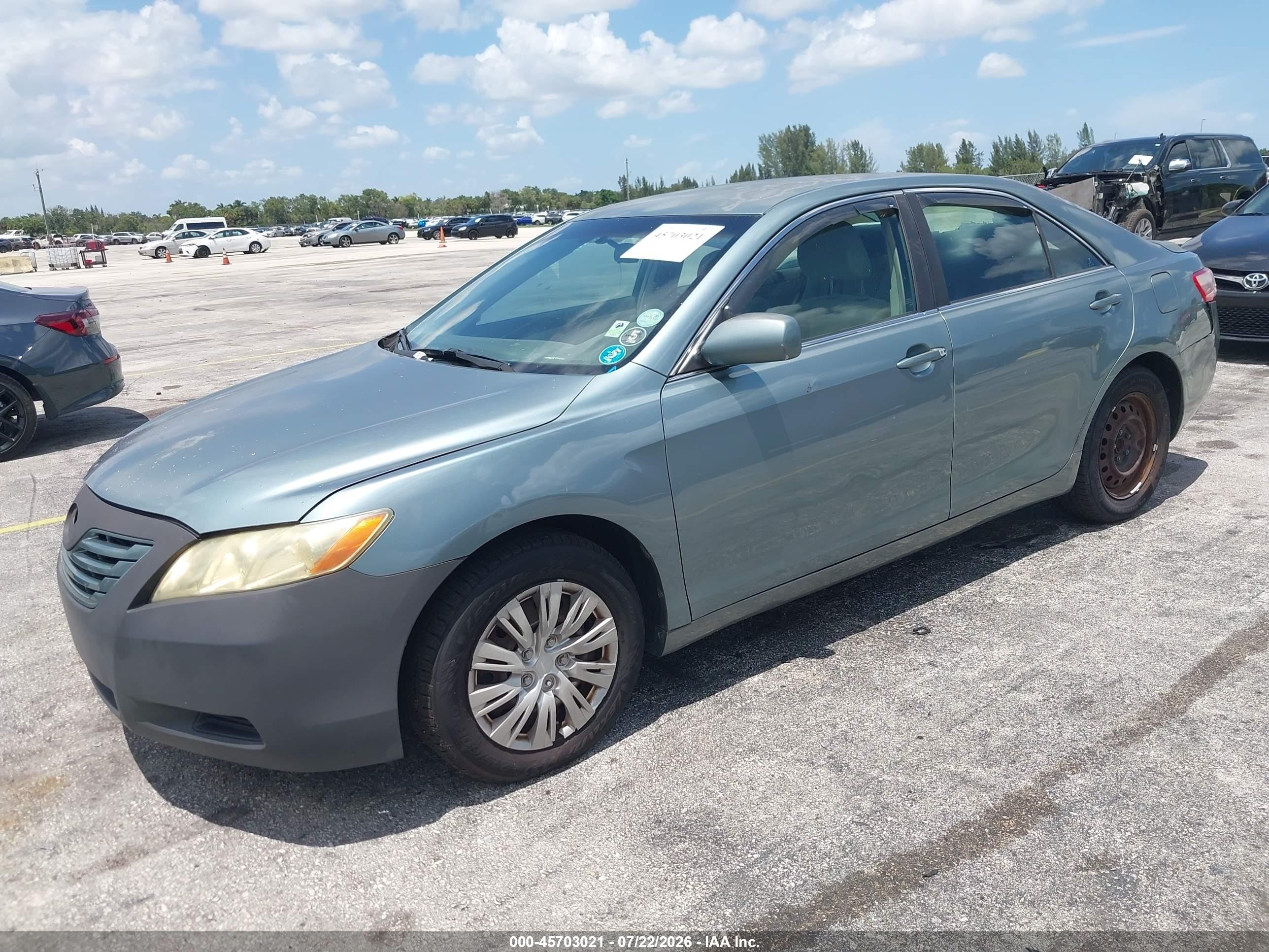 2008 Toyota Camry Le Green vin: 4T1BE46K18U774266