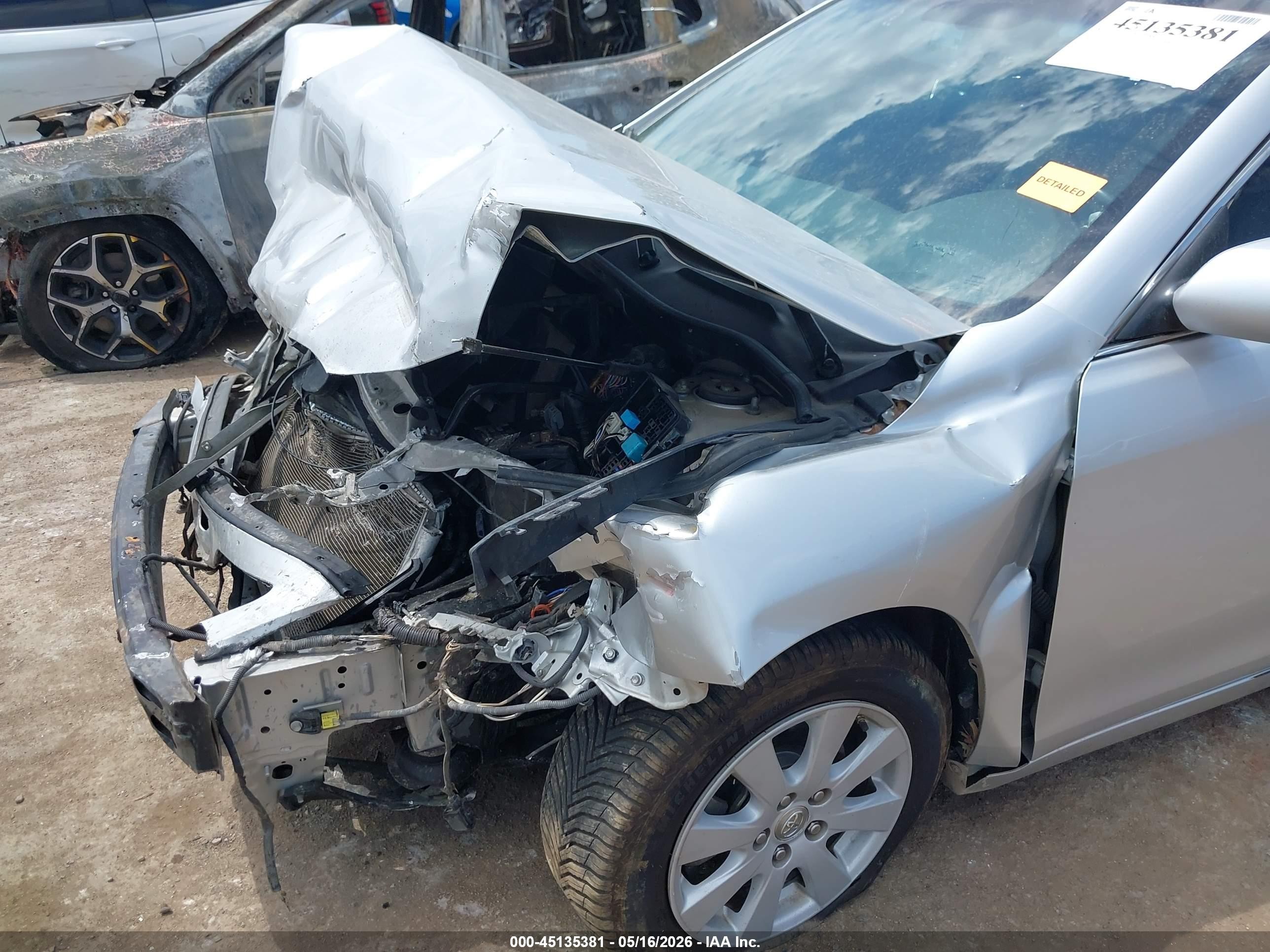 2008 Toyota Camry Xle Silver vin: 4T1BE46K18U775708