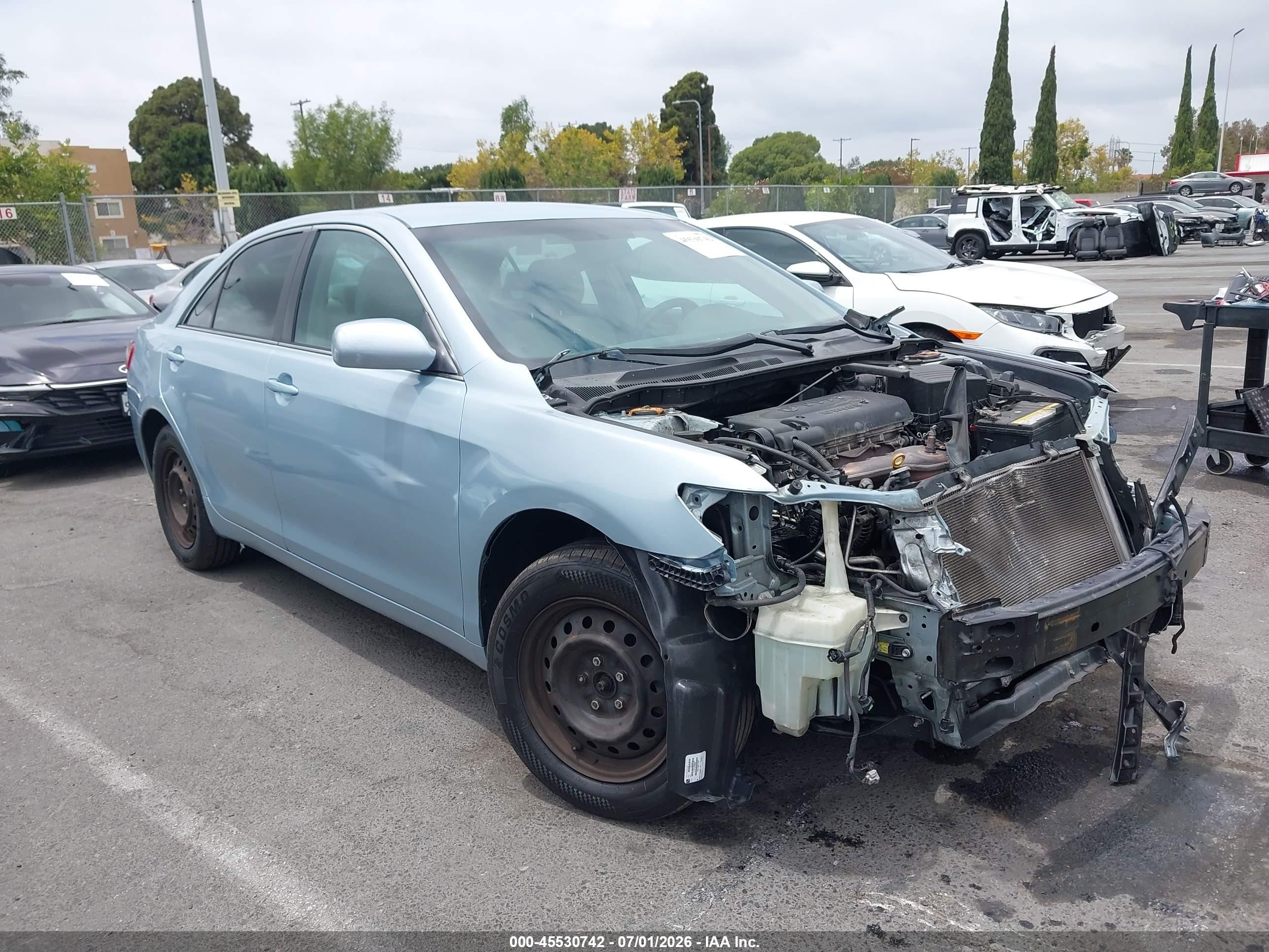 2008 Toyota Camry Le Light Blue vin: 4T1BE46K18U777541