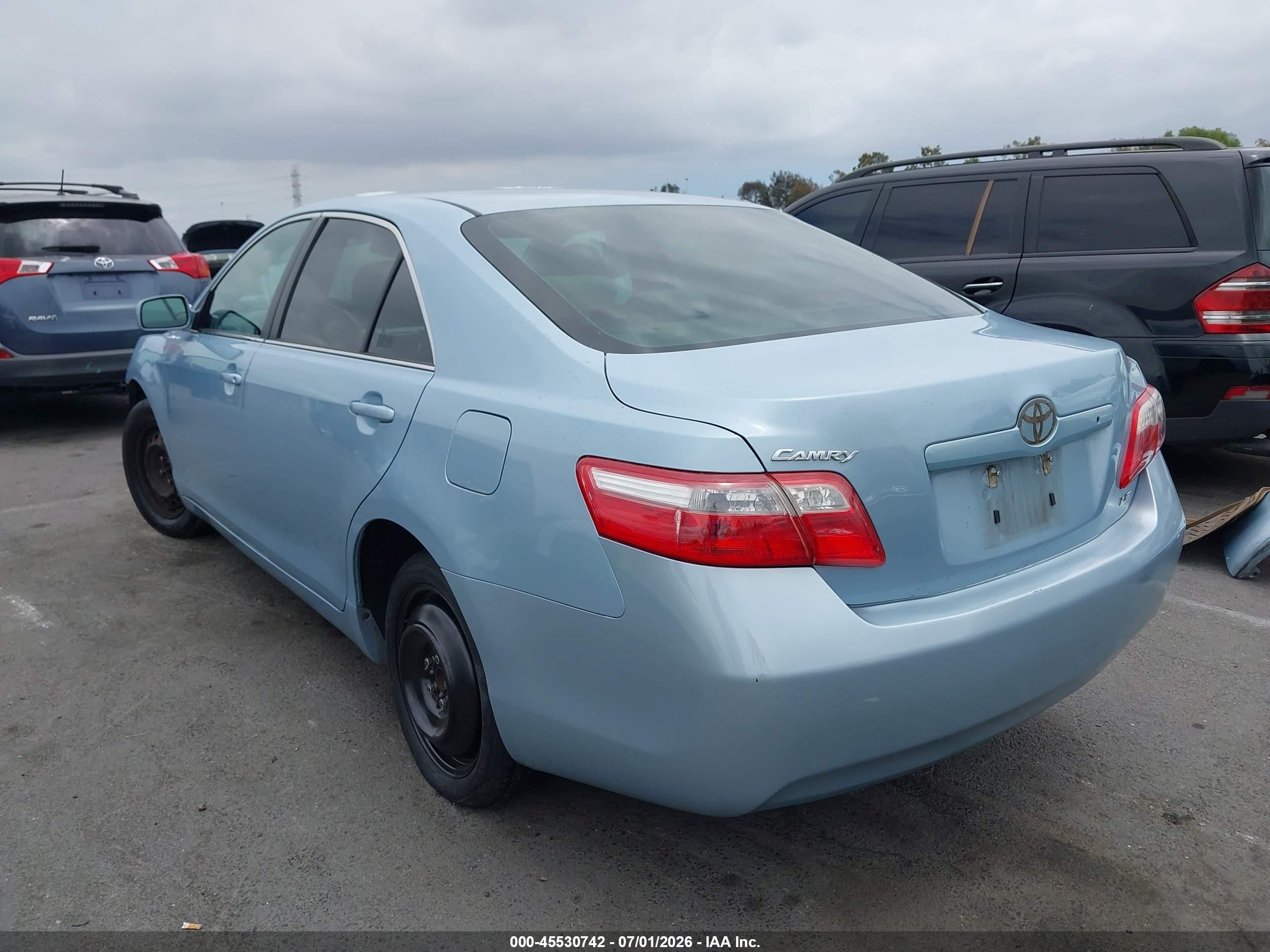 2008 Toyota Camry Le Light Blue vin: 4T1BE46K18U777541