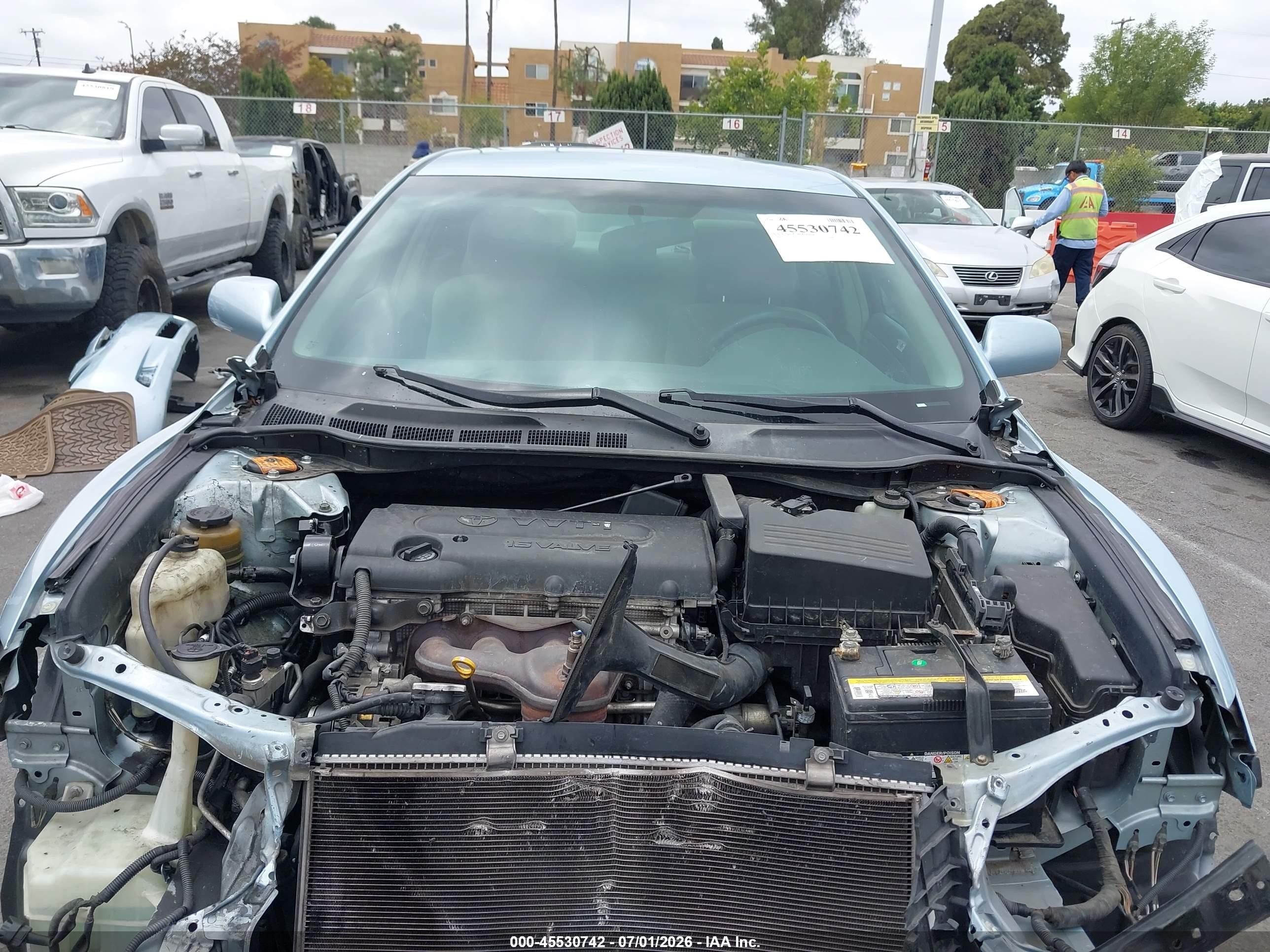 2008 Toyota Camry Le Light Blue vin: 4T1BE46K18U777541