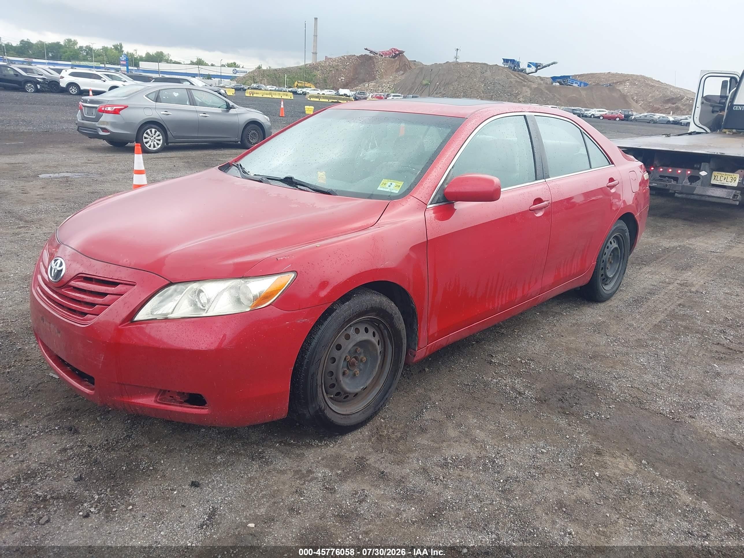2009 Toyota Camry Le Red vin: 4T1BE46K19U280359