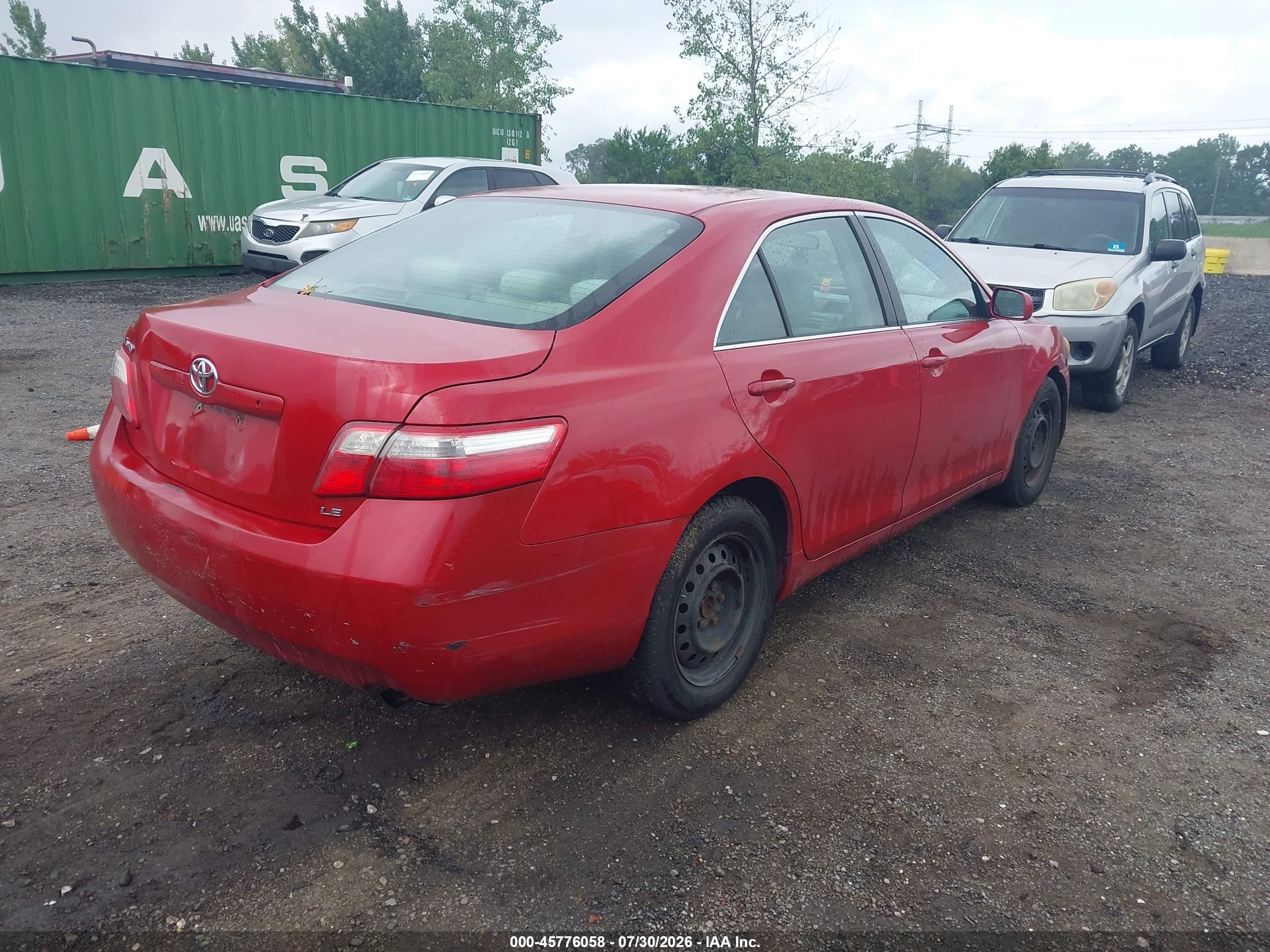2009 Toyota Camry Le Red vin: 4T1BE46K19U280359