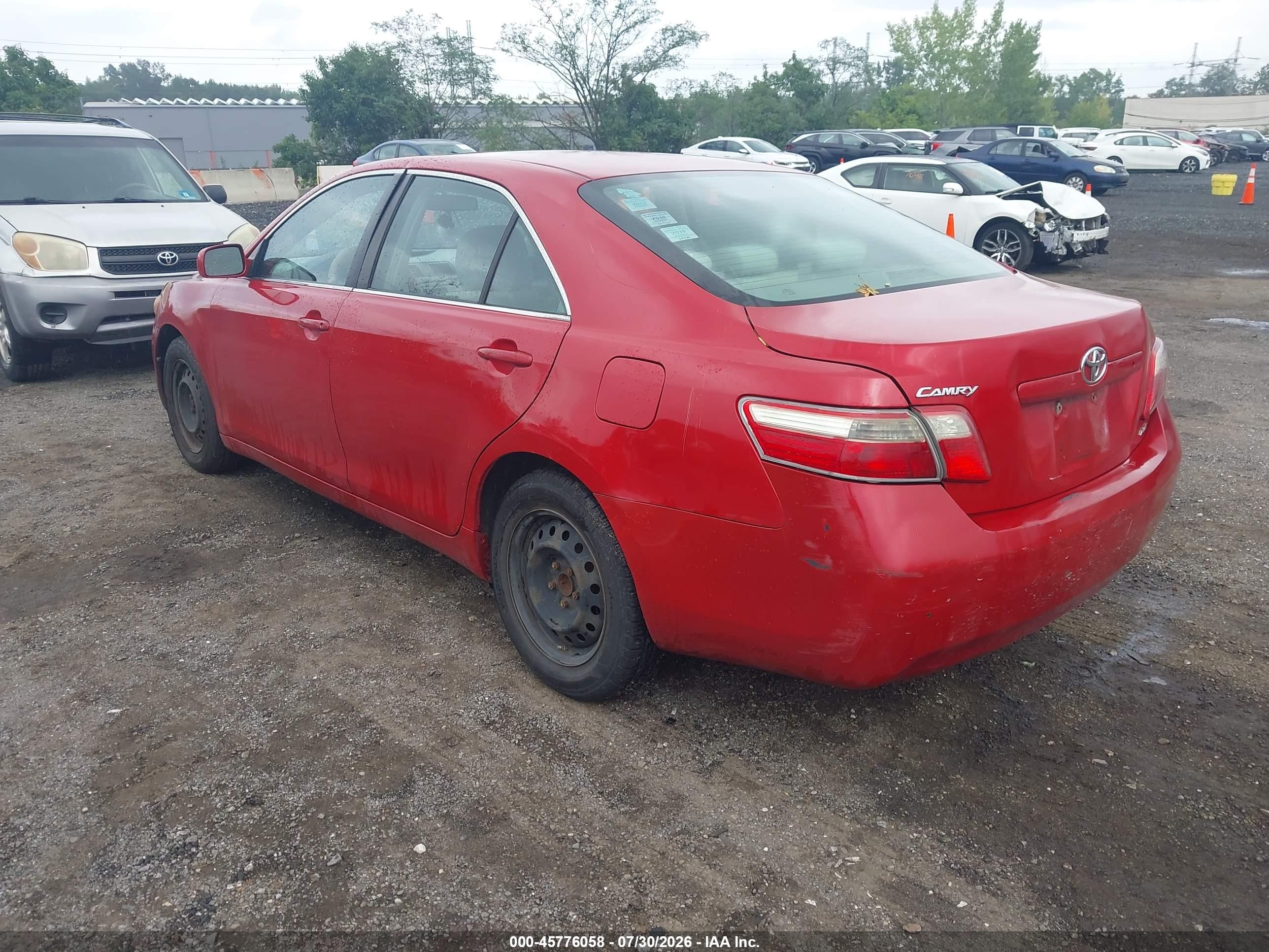 2009 Toyota Camry Le Red vin: 4T1BE46K19U280359