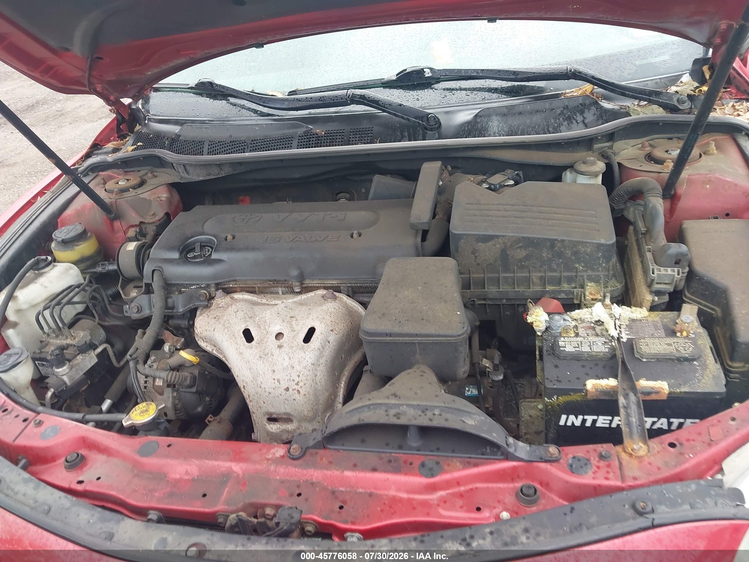 2009 Toyota Camry Le Red vin: 4T1BE46K19U280359