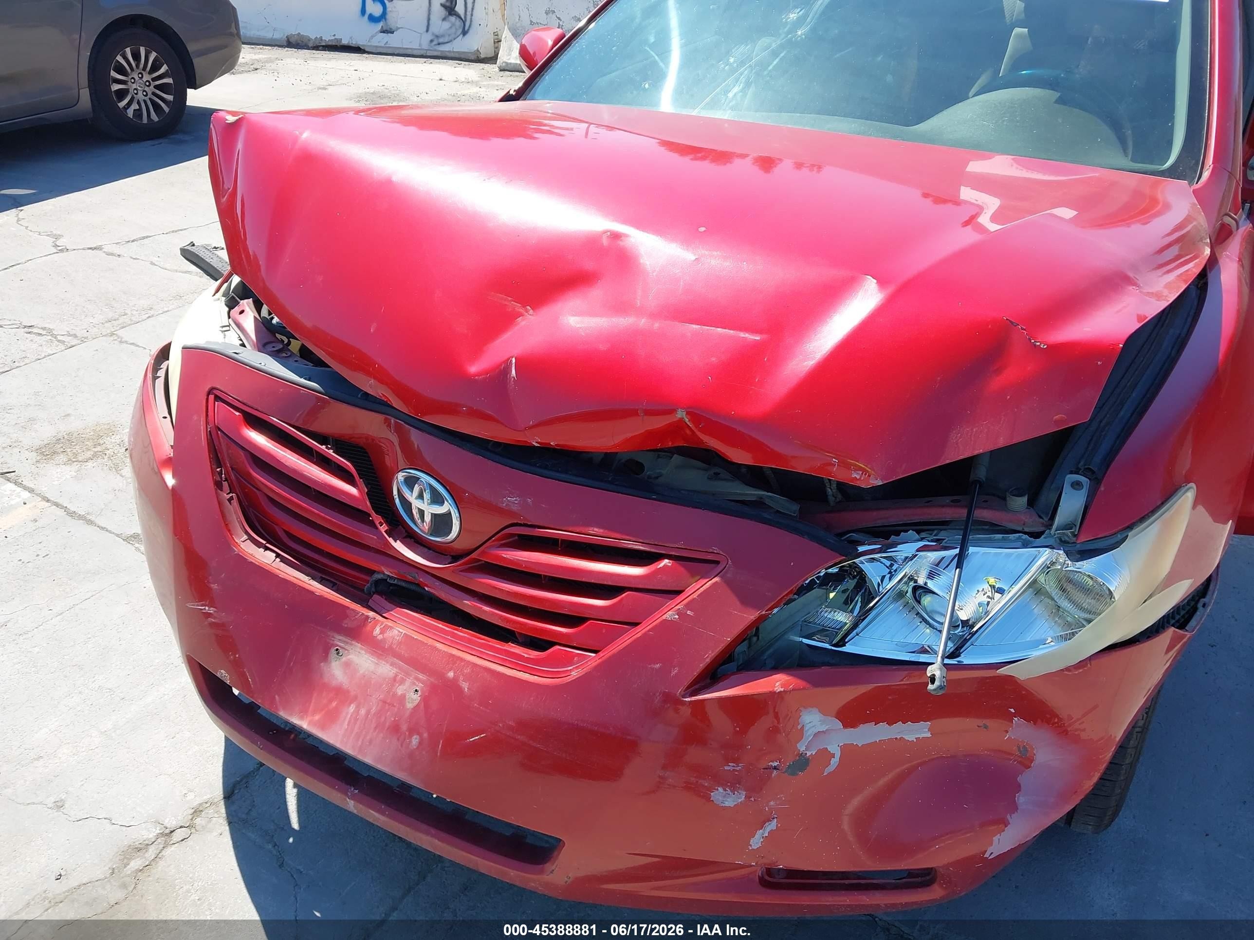 2009 Toyota Camry Le Red vin: 4T1BE46K19U286632