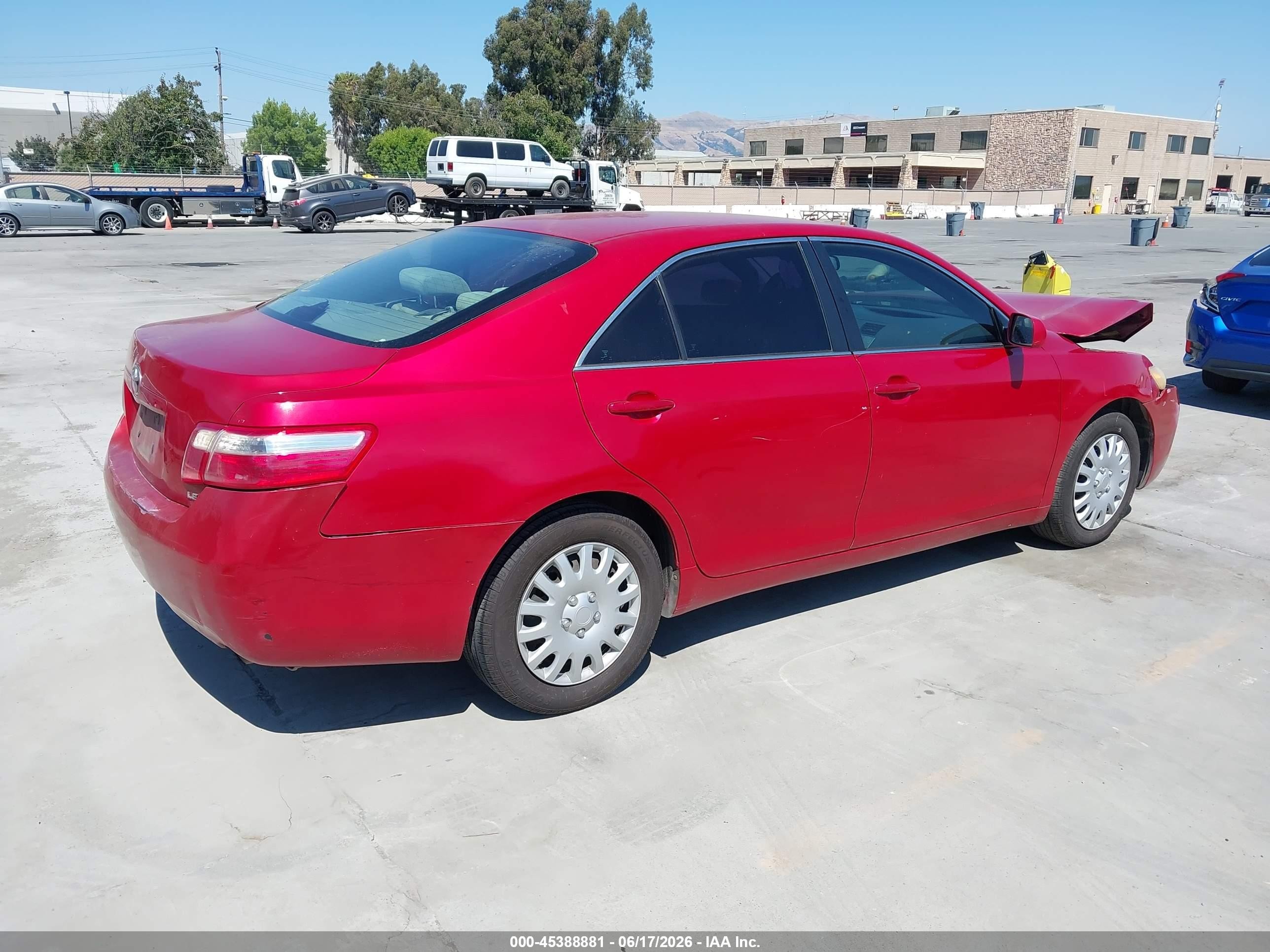 2009 Toyota Camry Le Red vin: 4T1BE46K19U286632