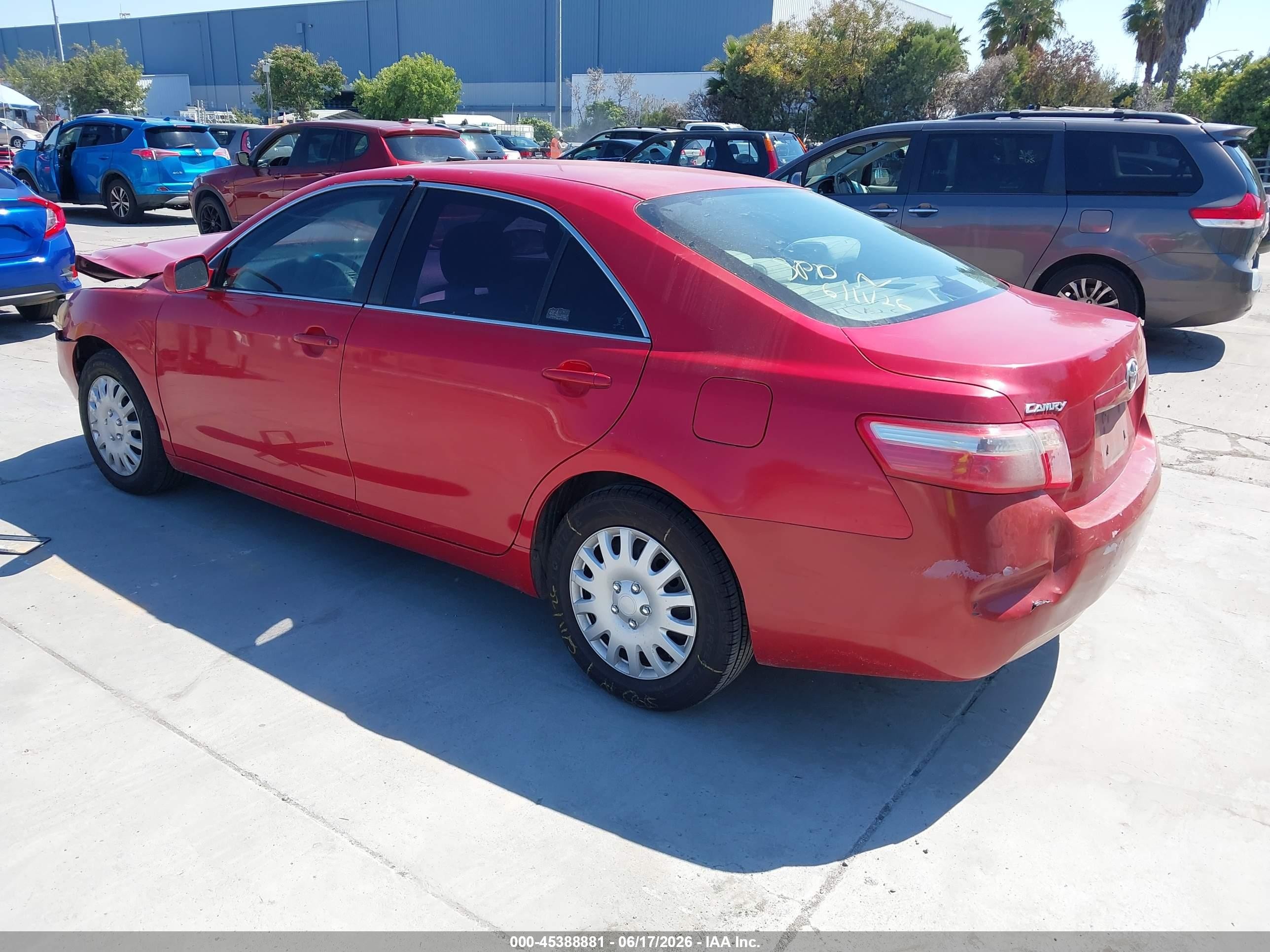 2009 Toyota Camry Le Red vin: 4T1BE46K19U286632